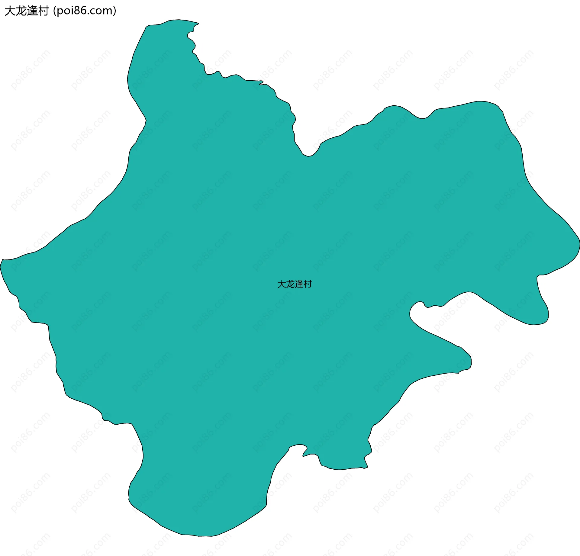 大龙逢村边界地图