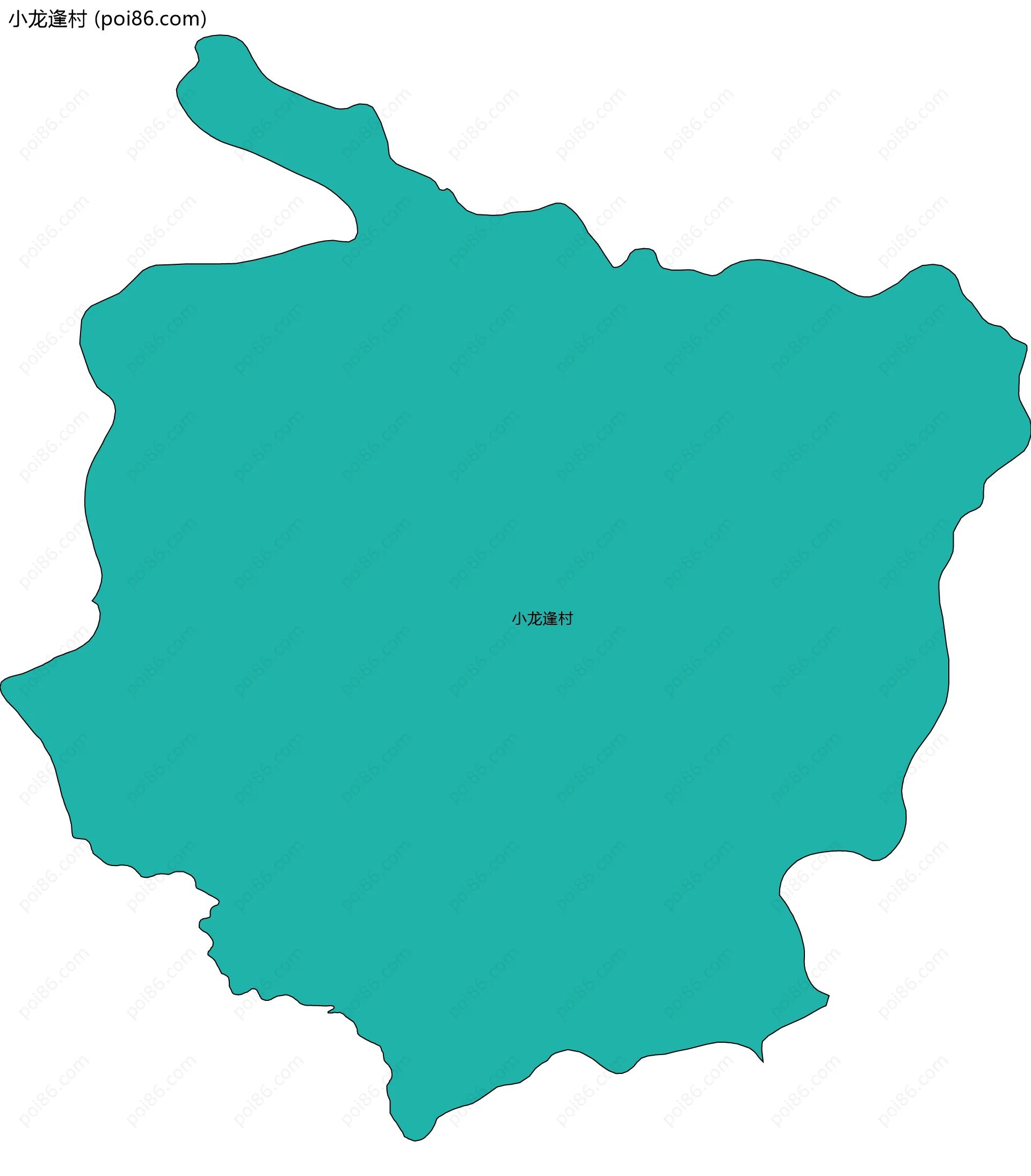 小龙逢村边界地图
