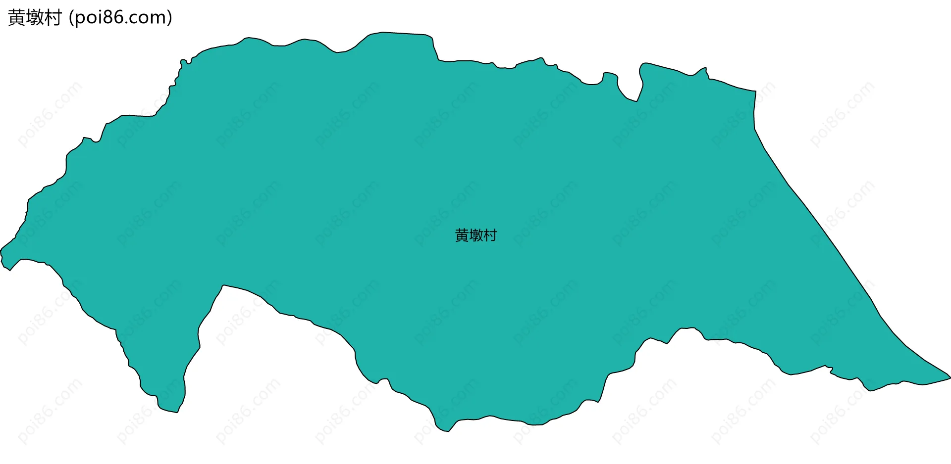 黄墩村边界地图