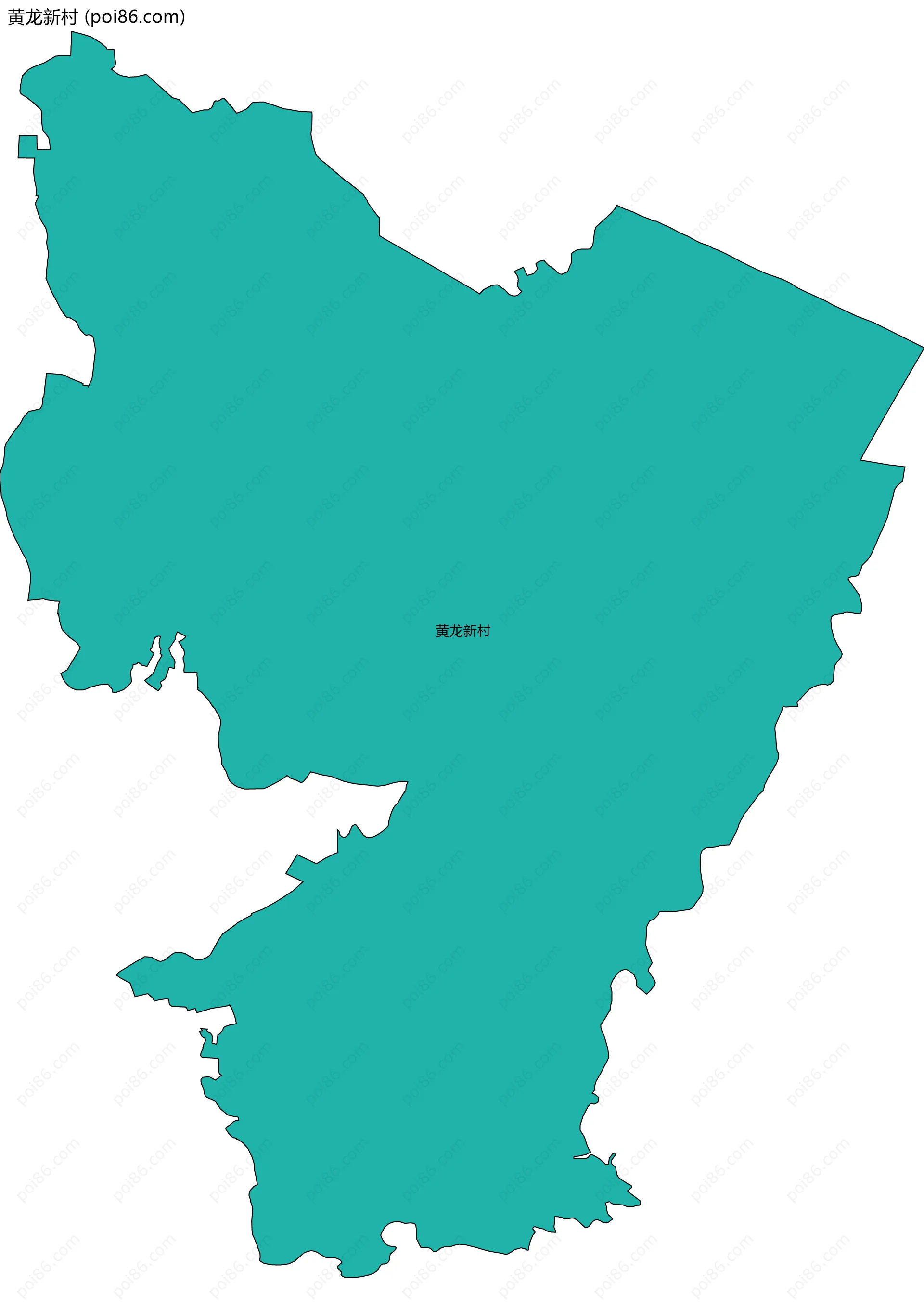 黄龙新村边界地图