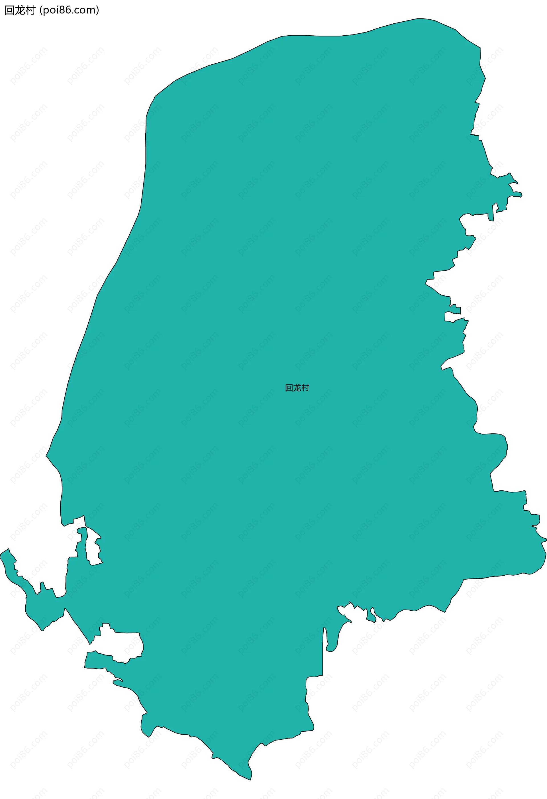 回龙村边界地图