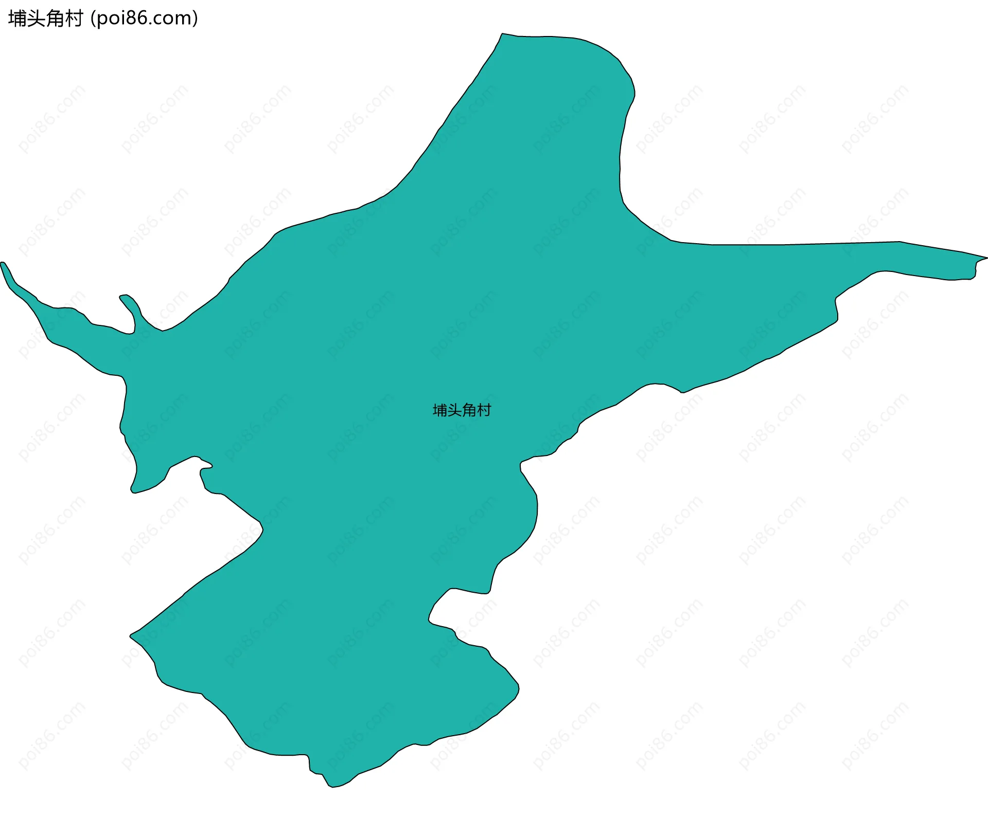 埔头角村边界地图