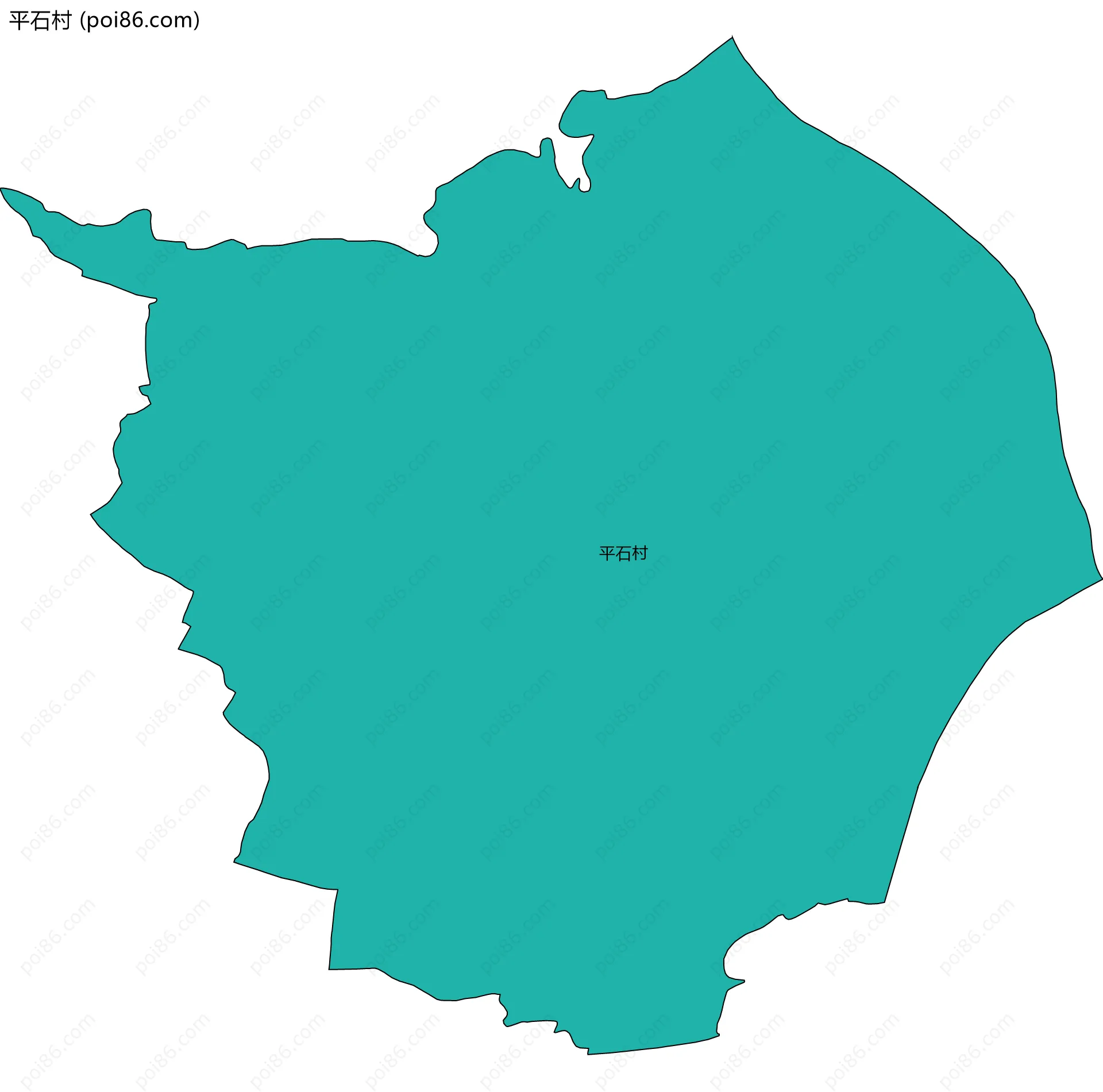 平石村边界地图