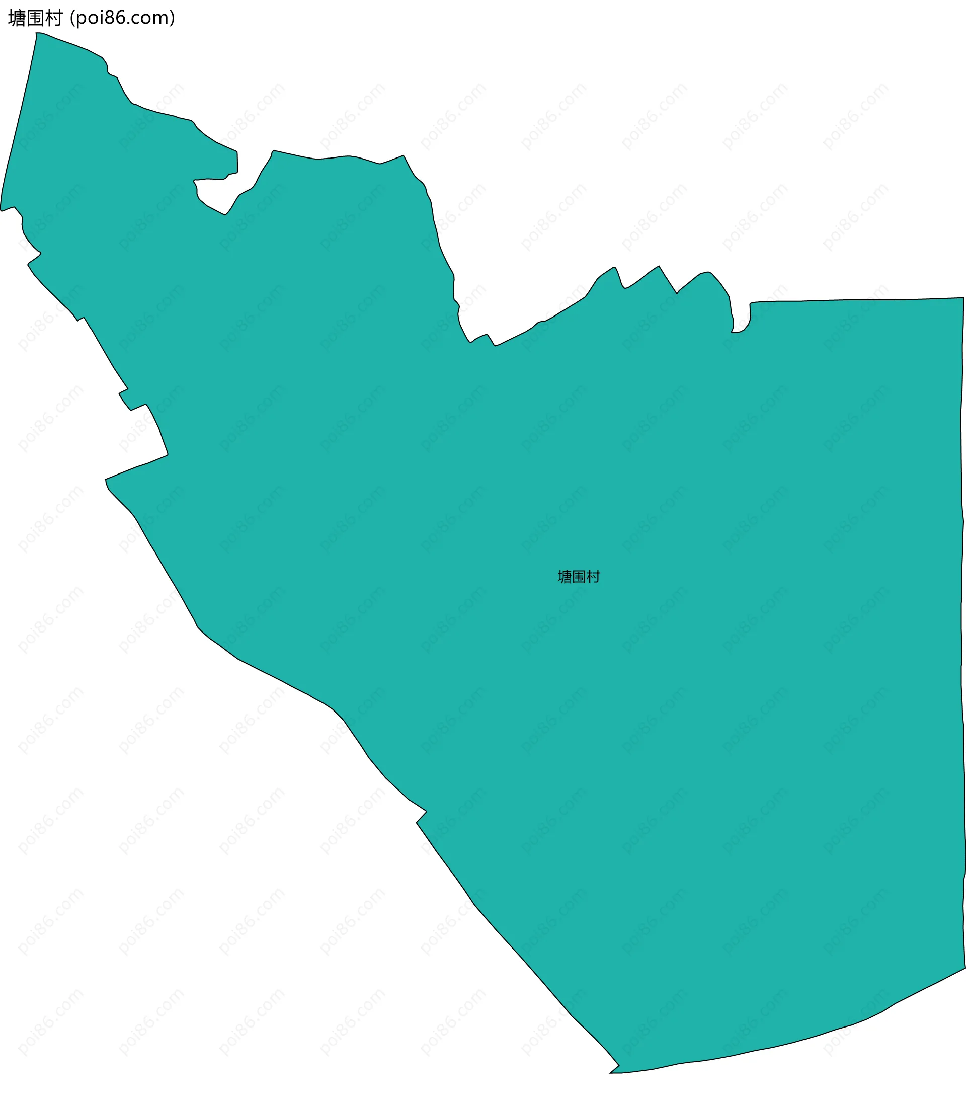 塘围村边界地图