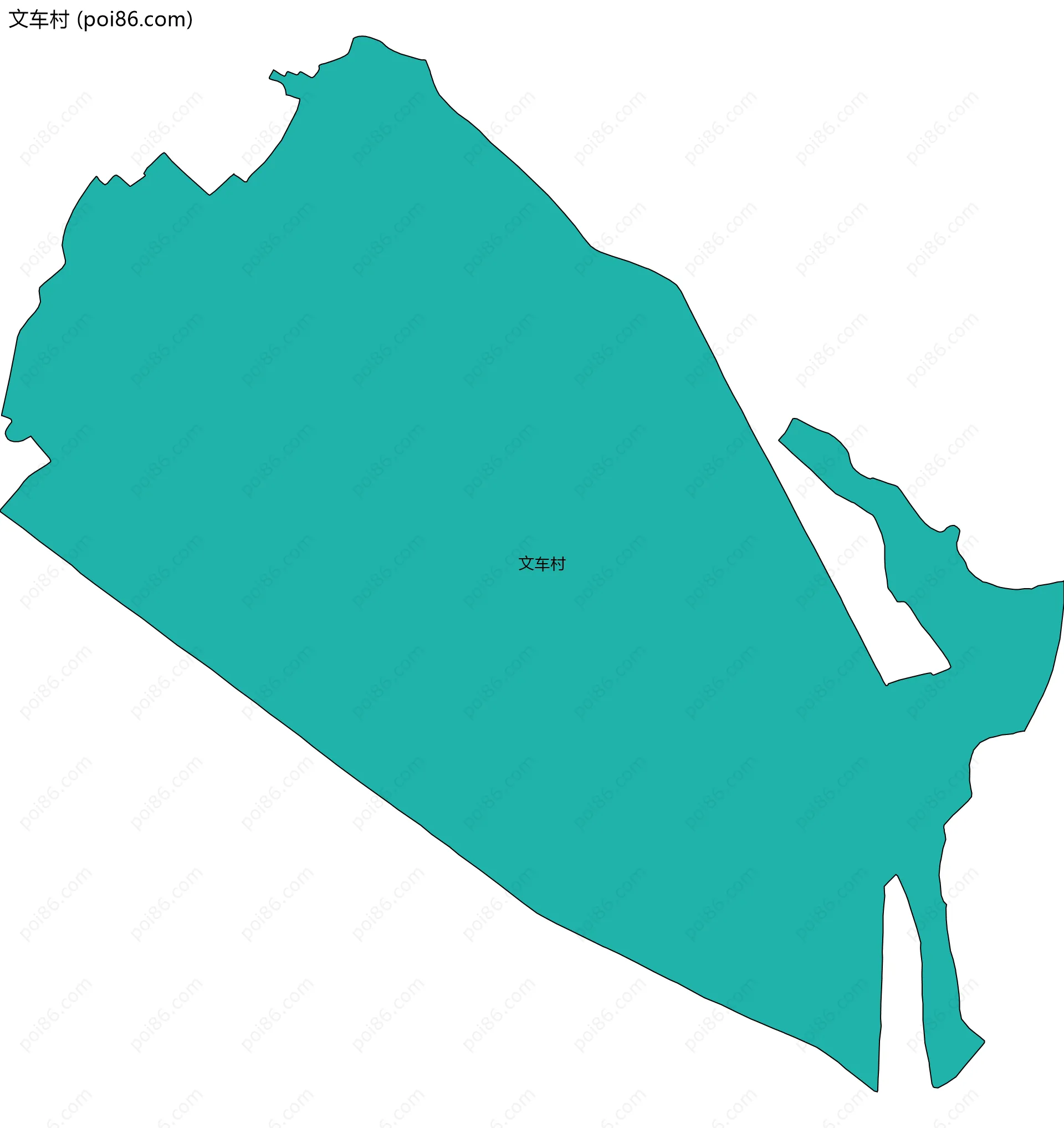 文车村边界地图