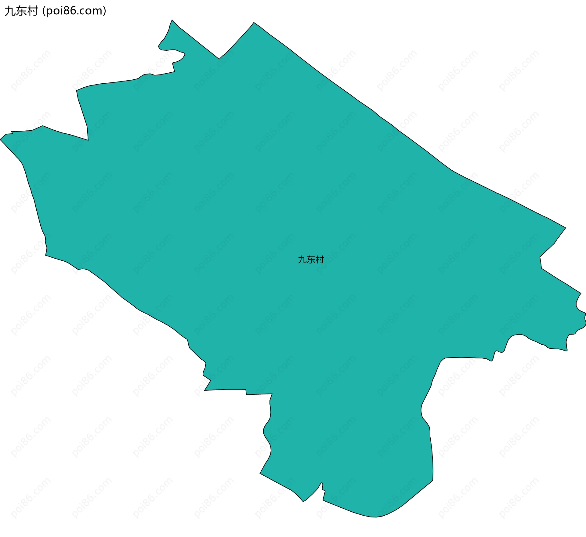 九东村边界地图