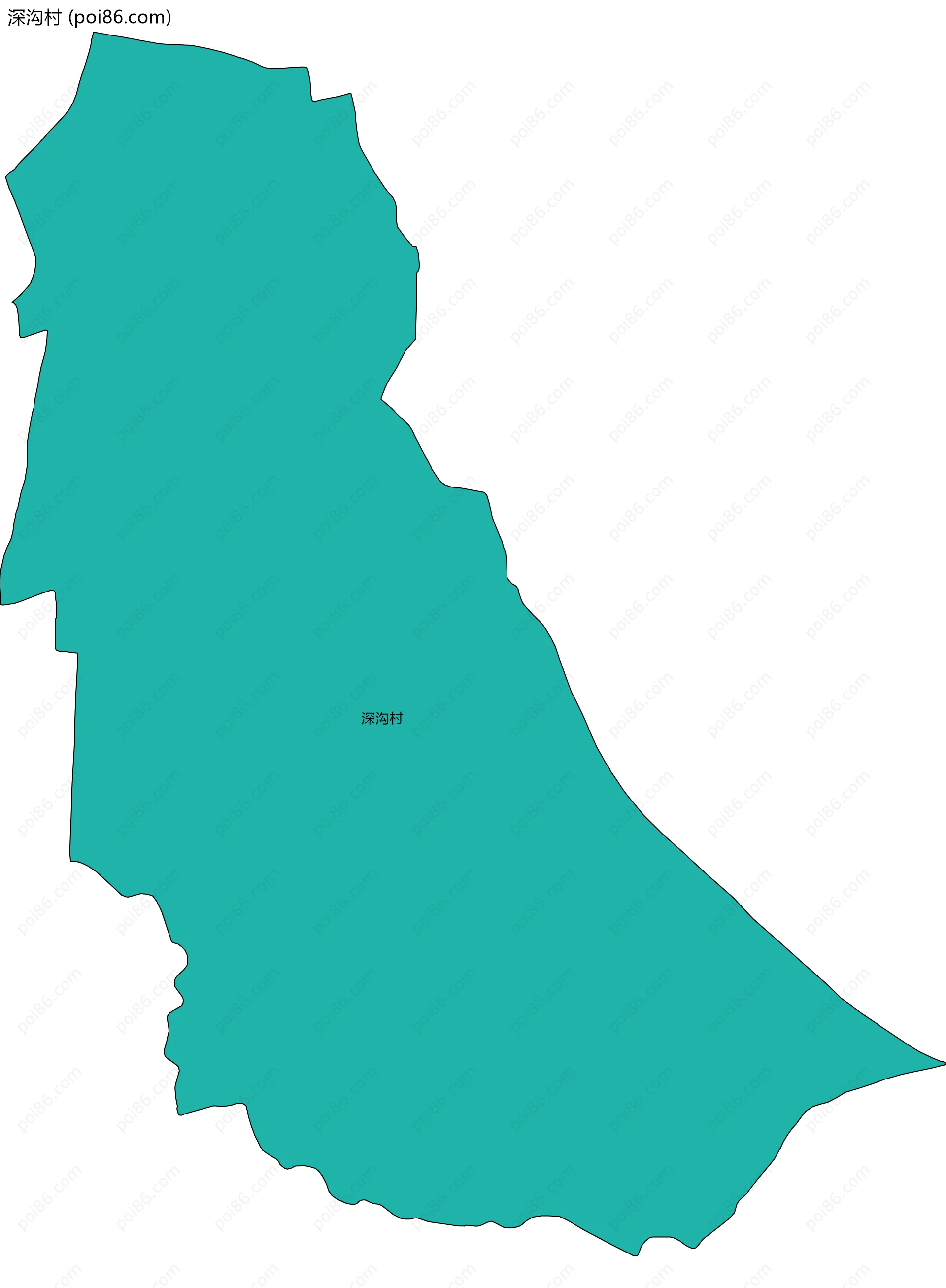 深沟村边界地图