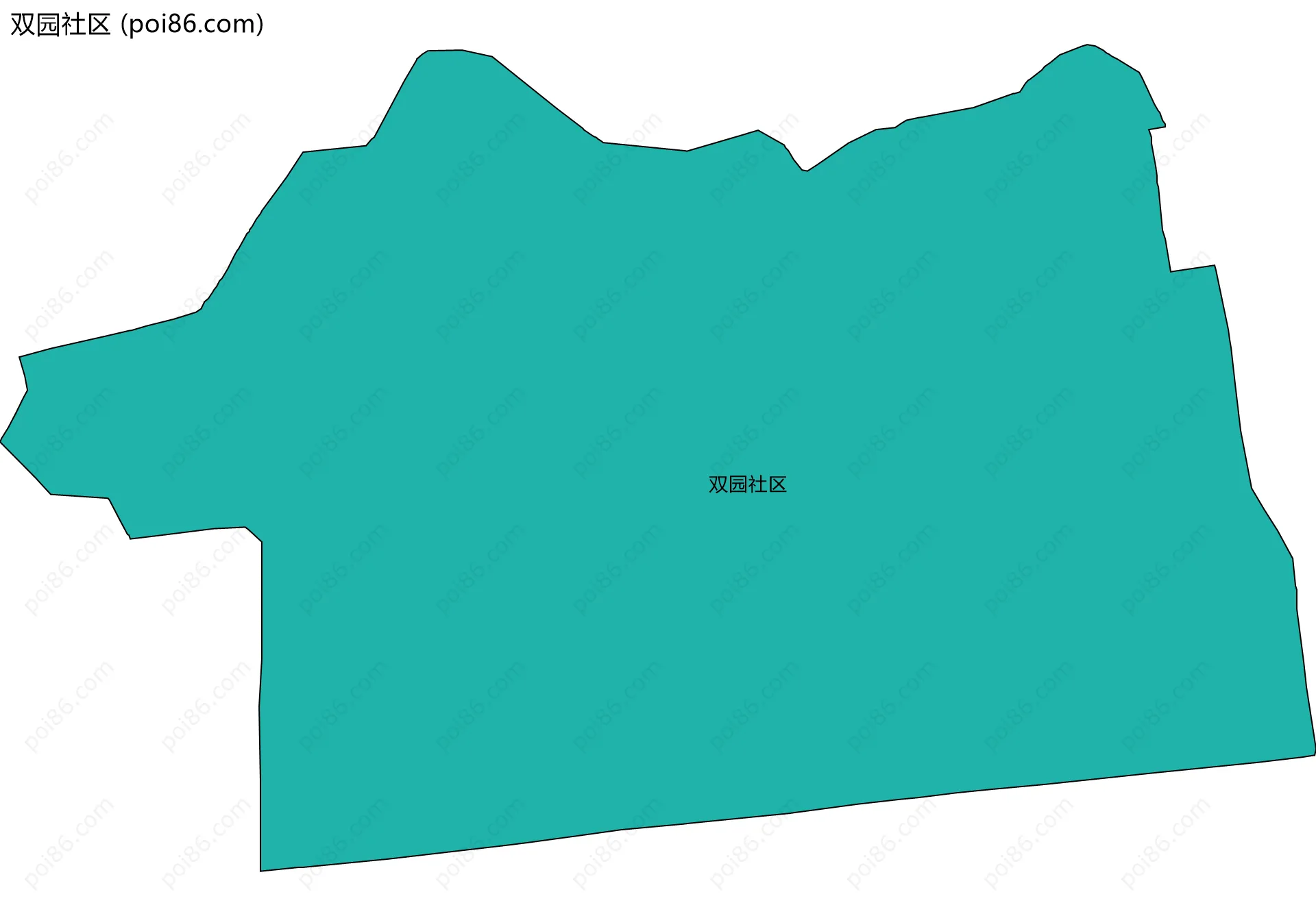 双园社区边界地图