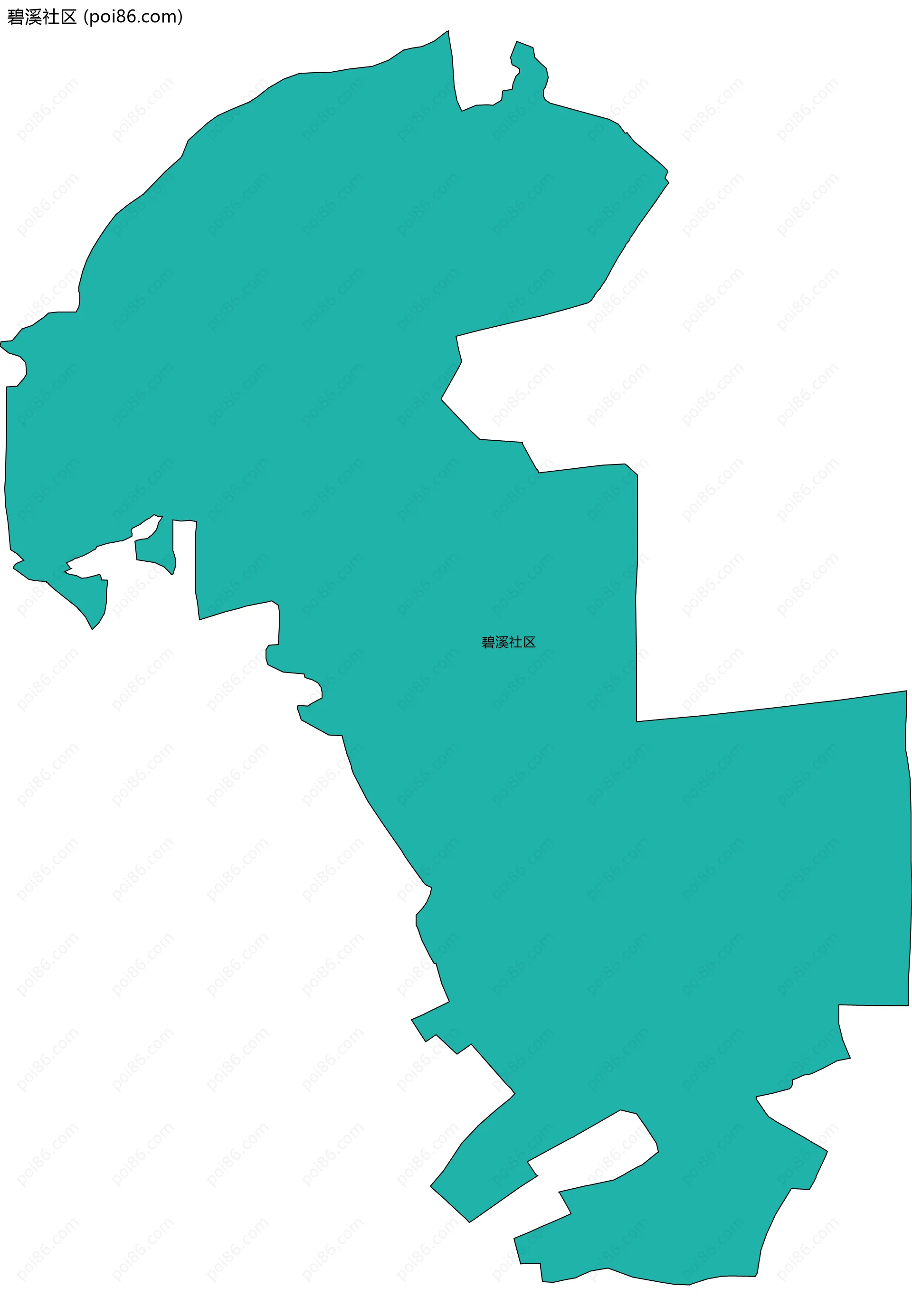 碧溪社区边界地图