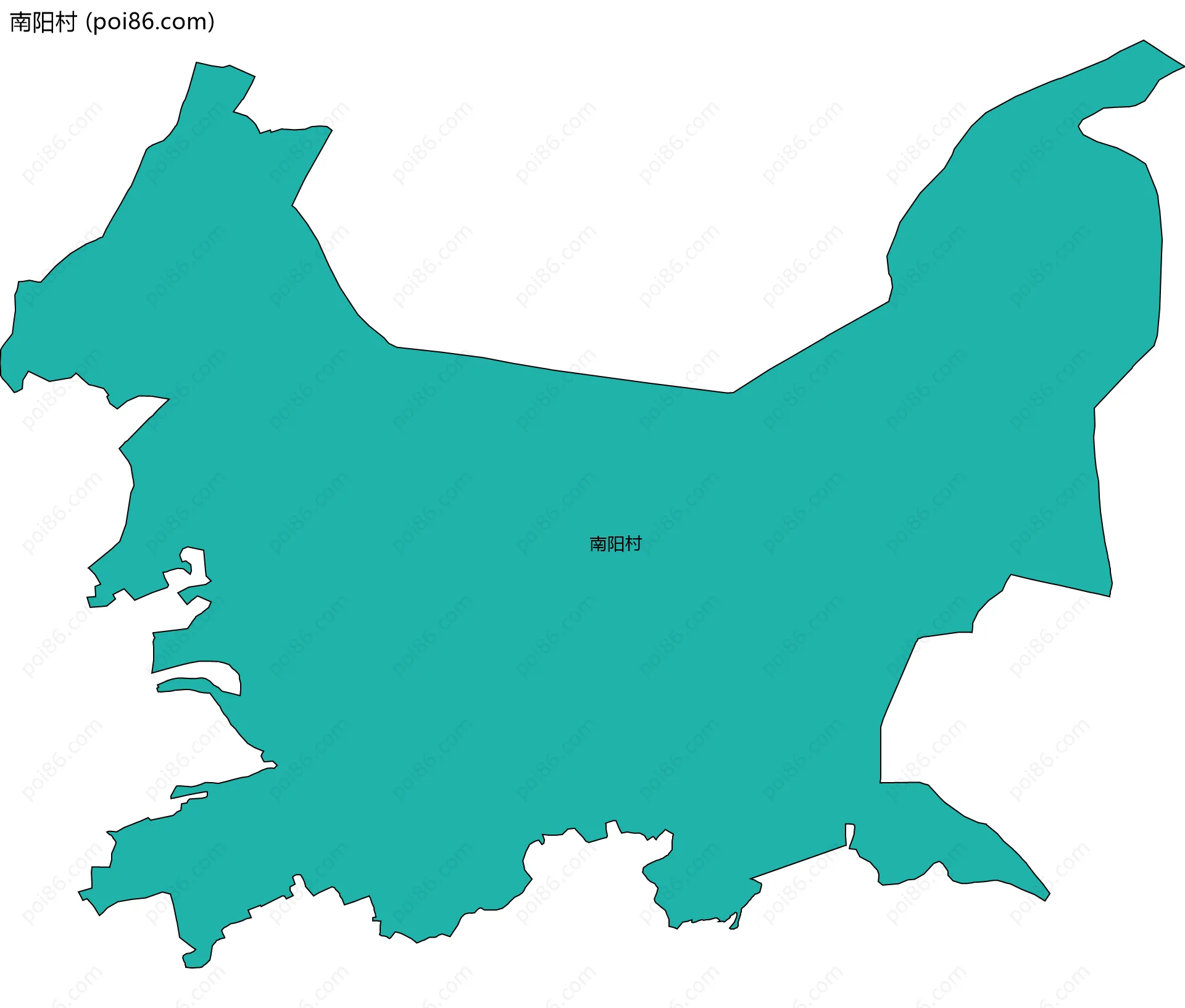 南阳村边界地图