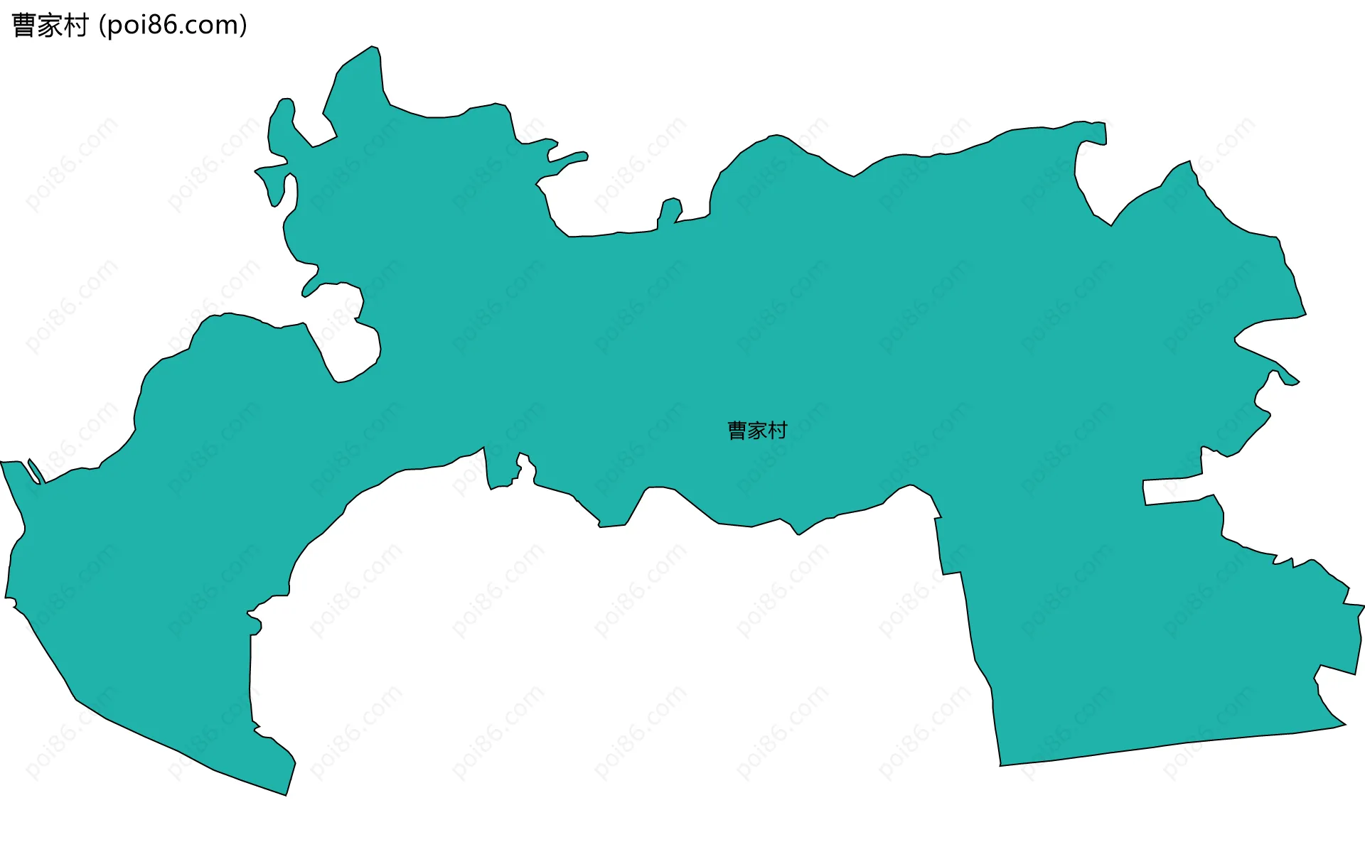 曹家村边界地图