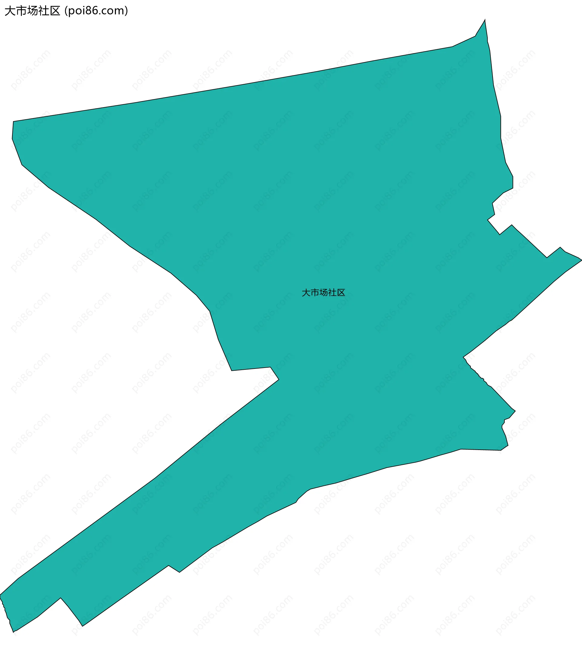 大市场社区边界地图