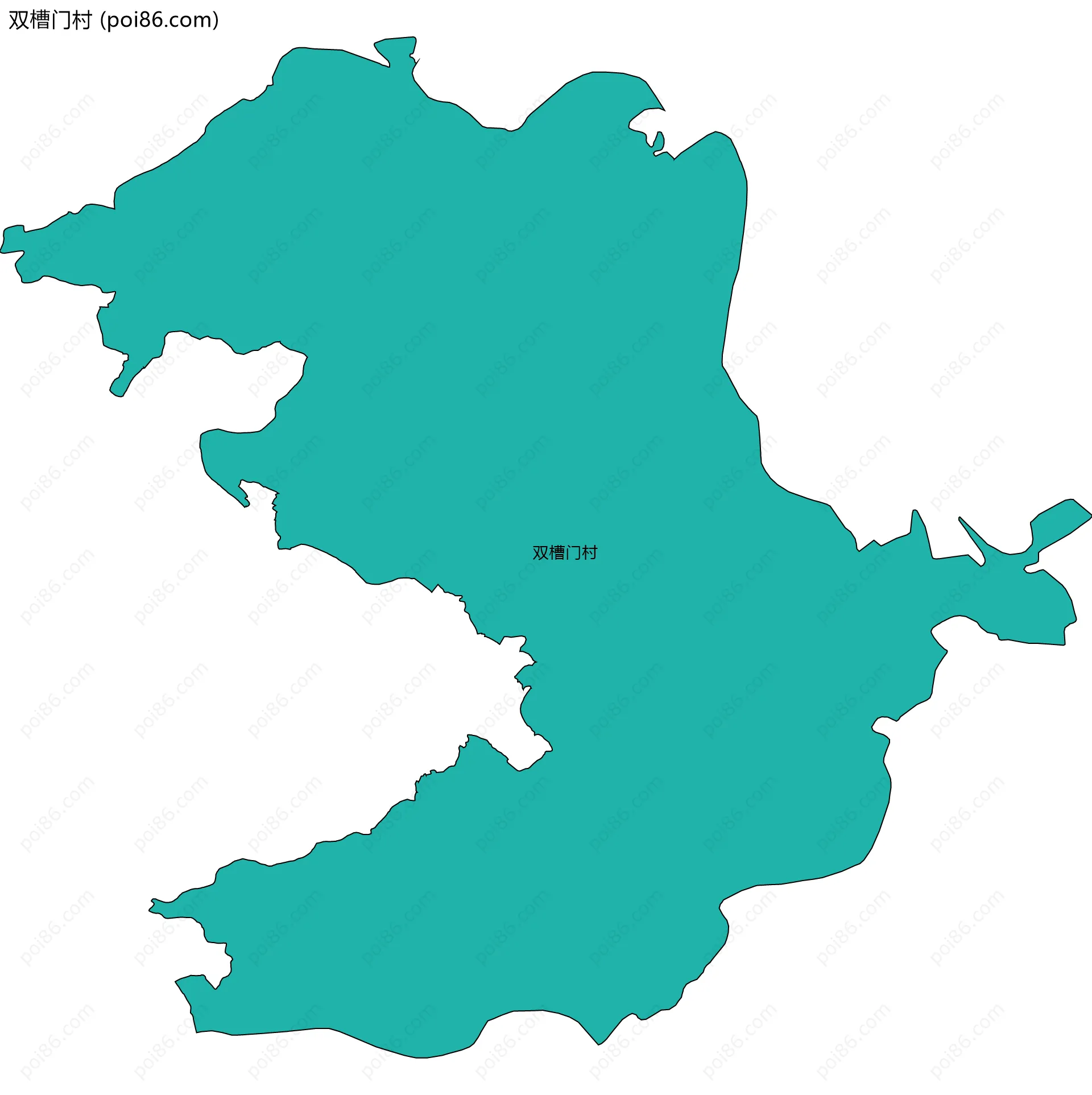 双槽门村边界地图