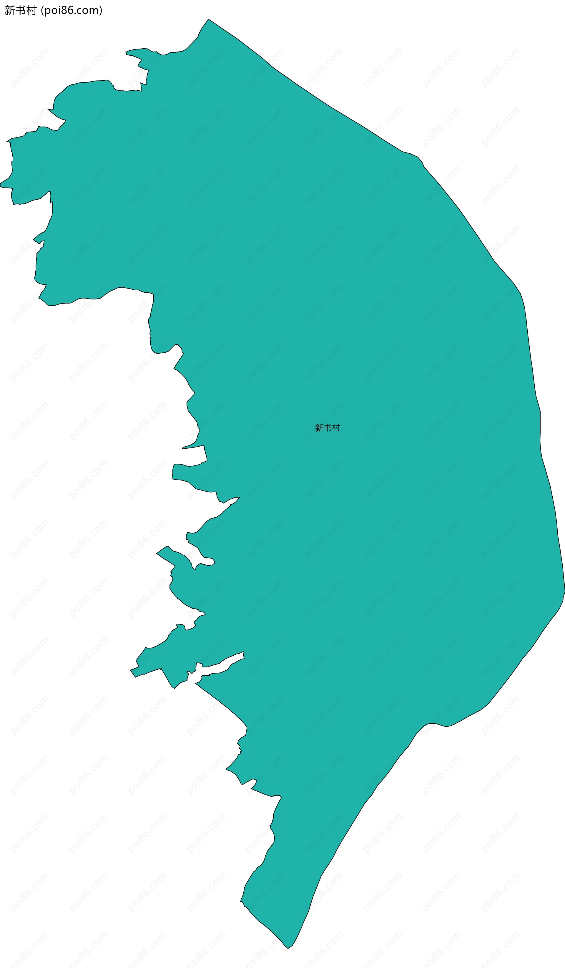 新书村边界地图