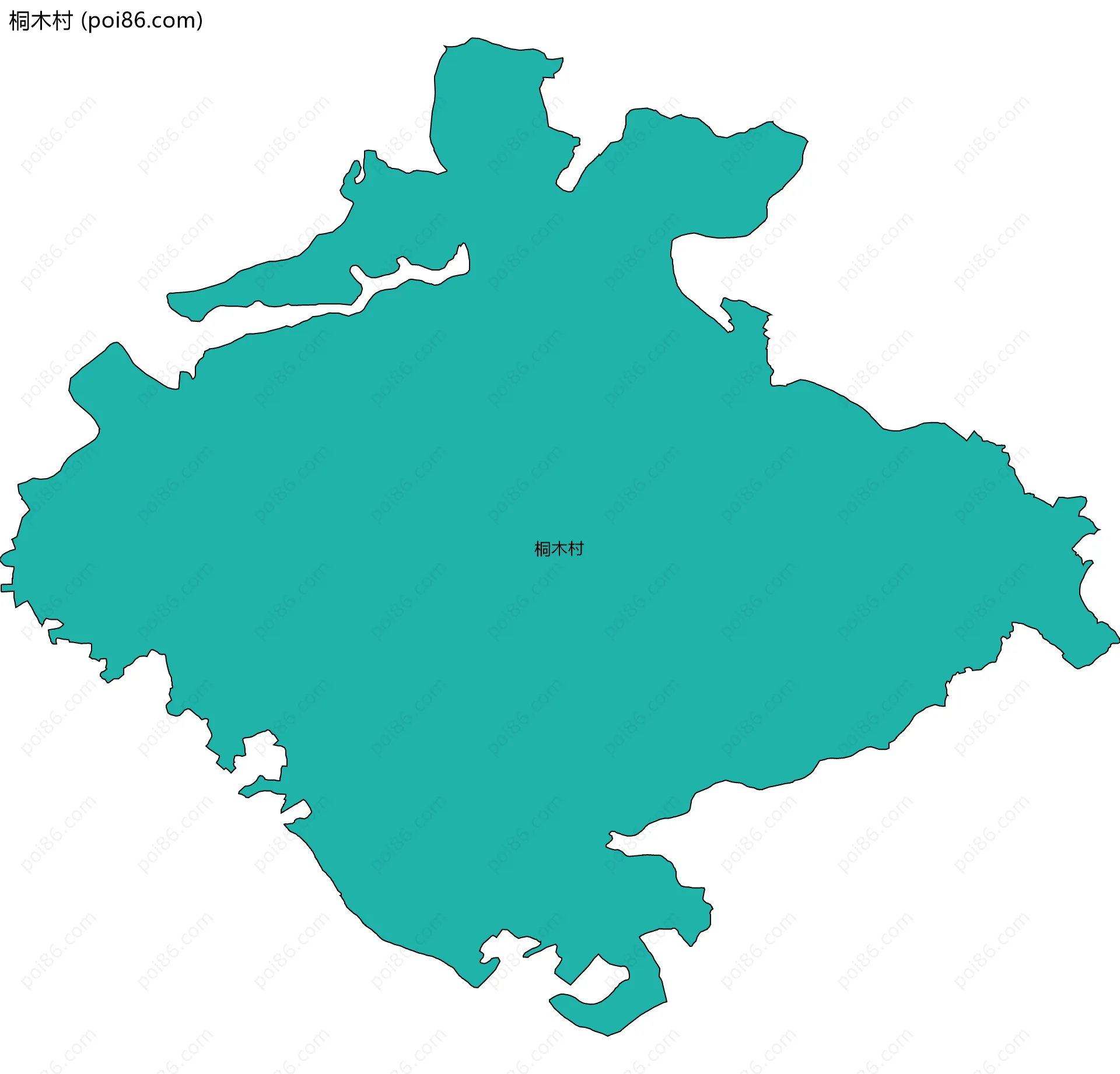桐木村边界地图