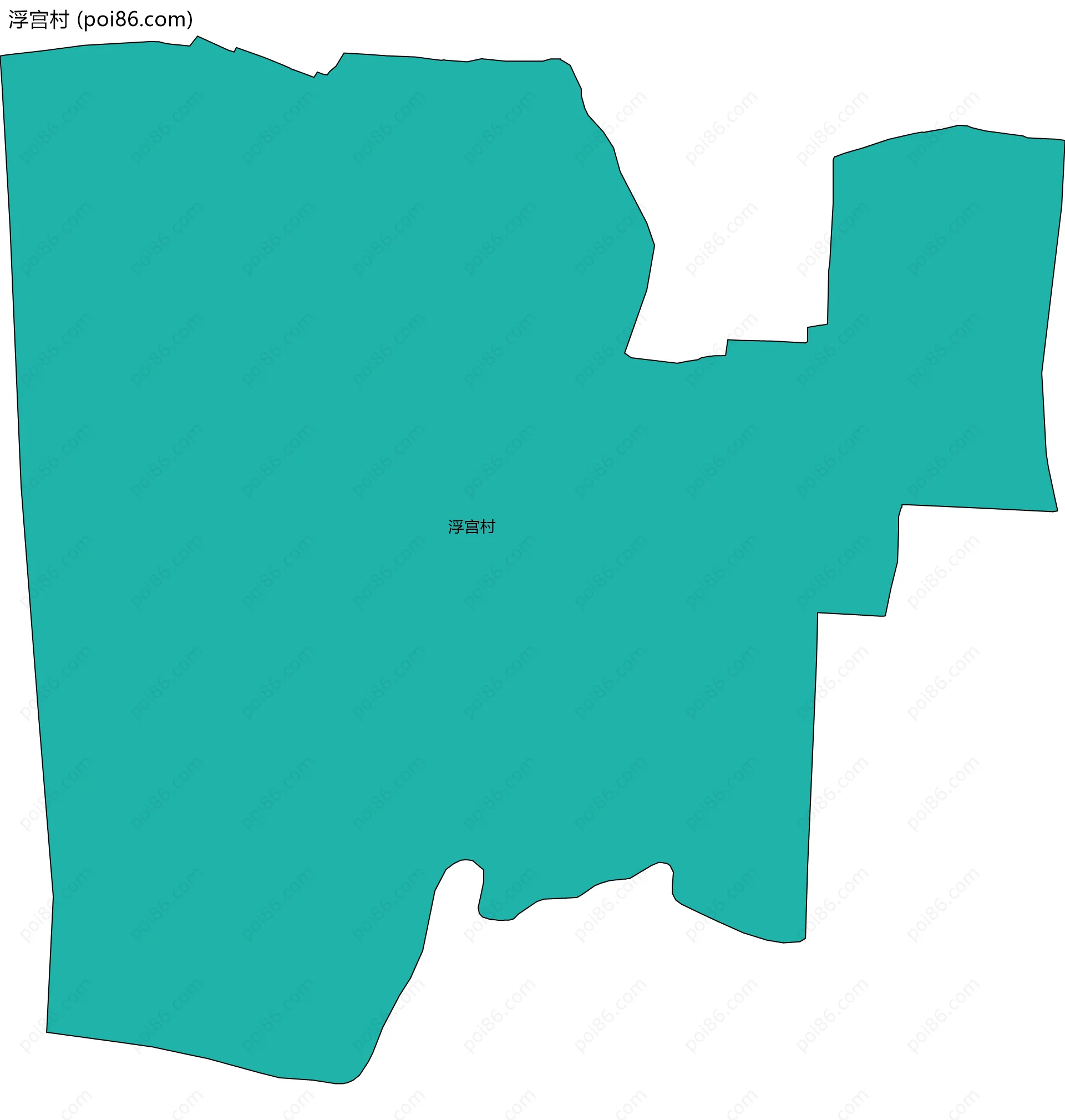 浮宫村边界地图