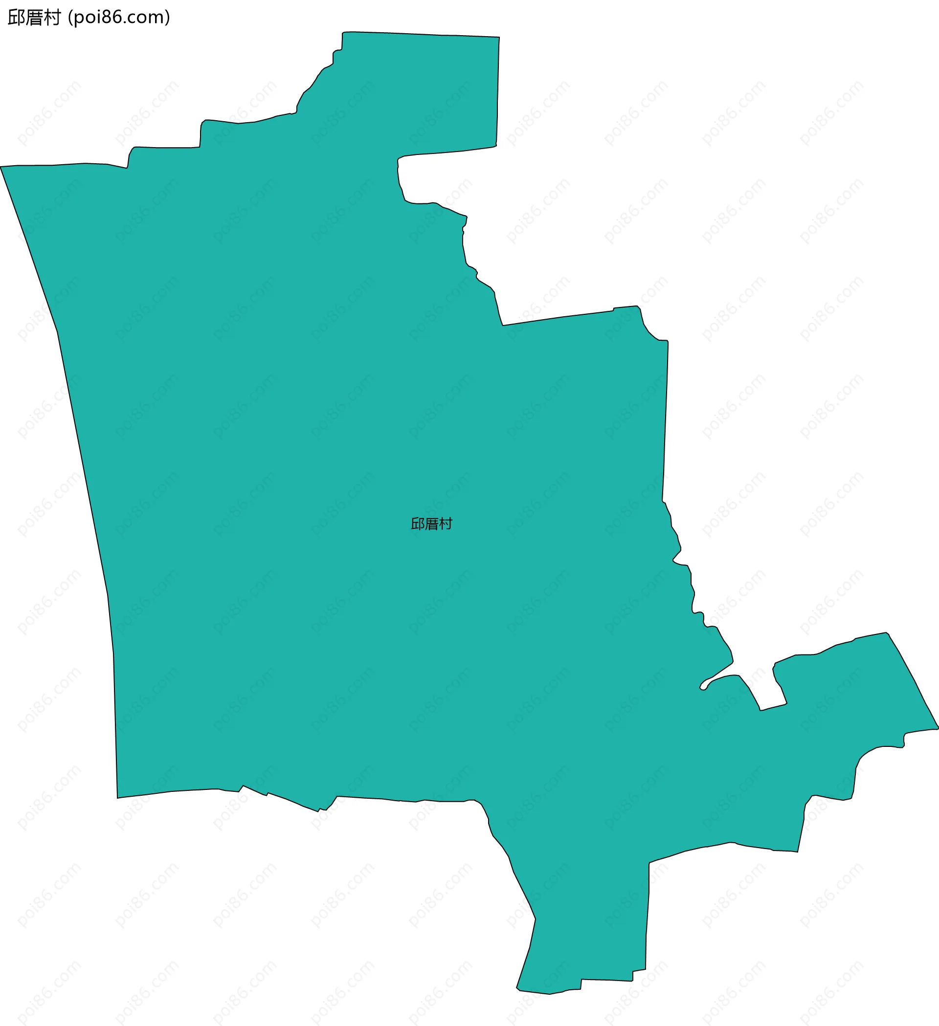 邱厝村边界地图