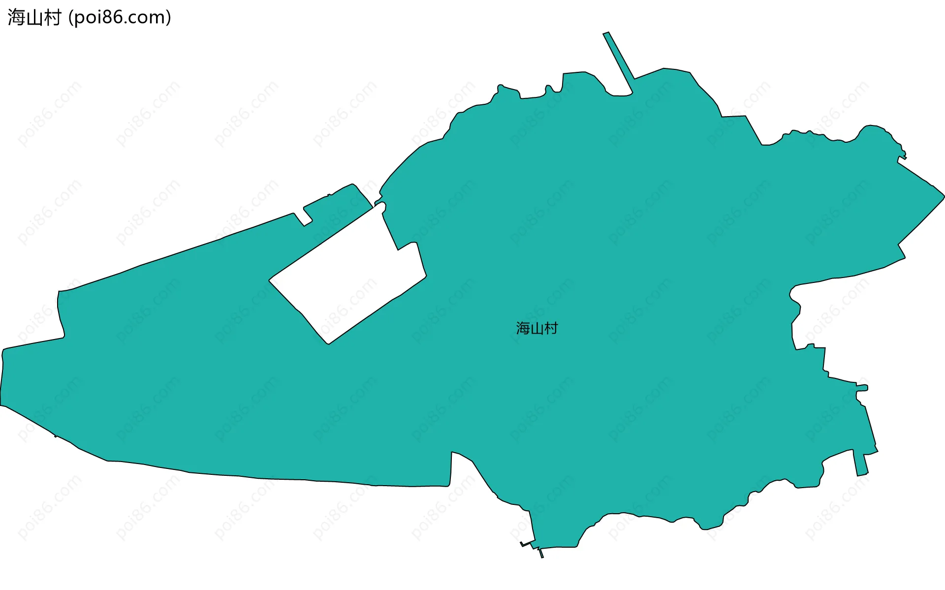 海山村边界地图