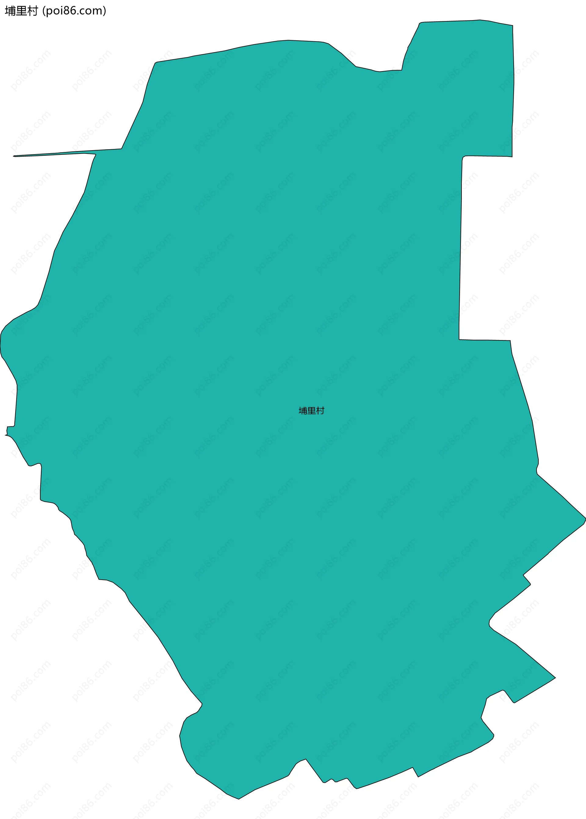 埔里村边界地图