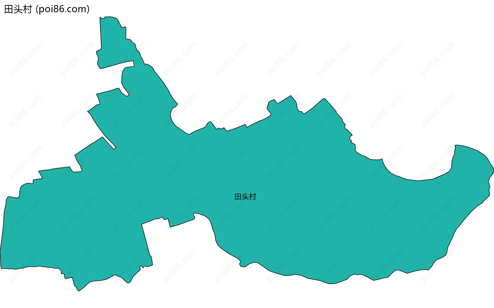 田头村边界地图