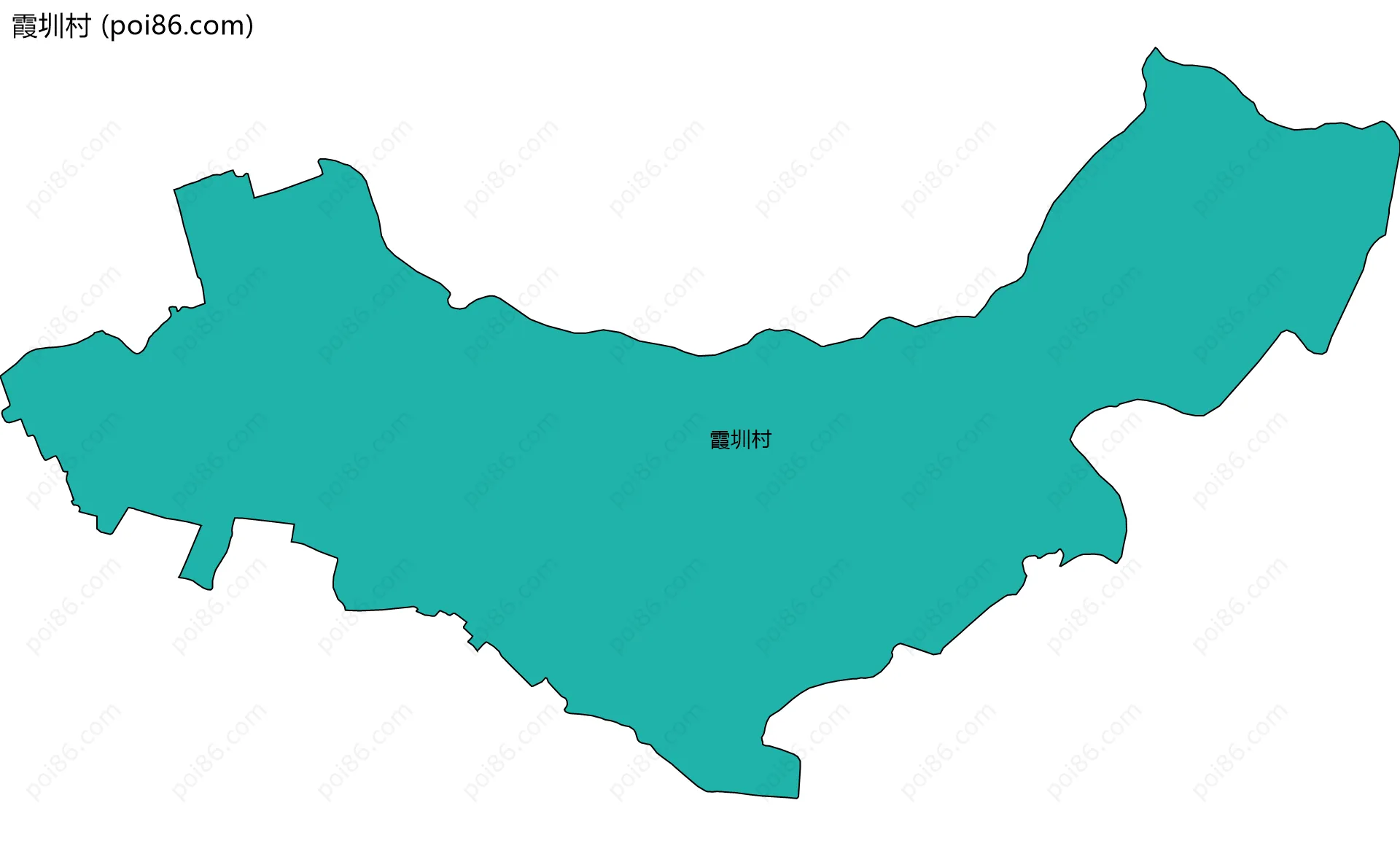 霞圳村边界地图