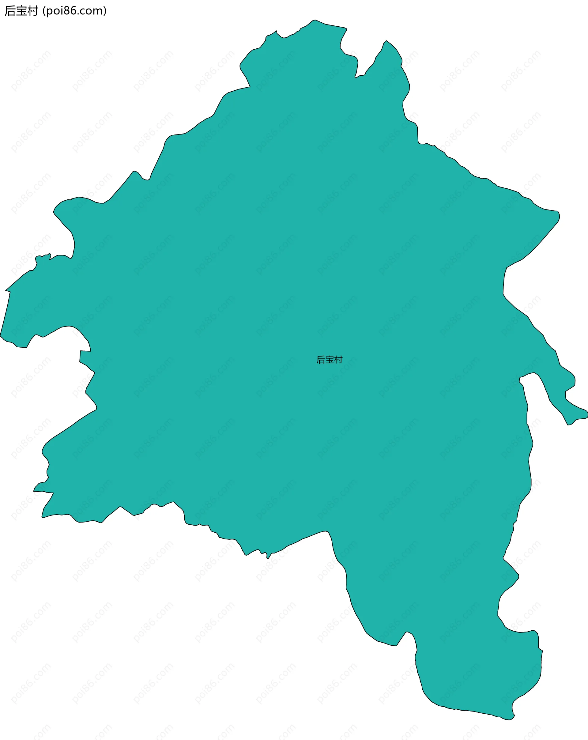 后宝村边界地图