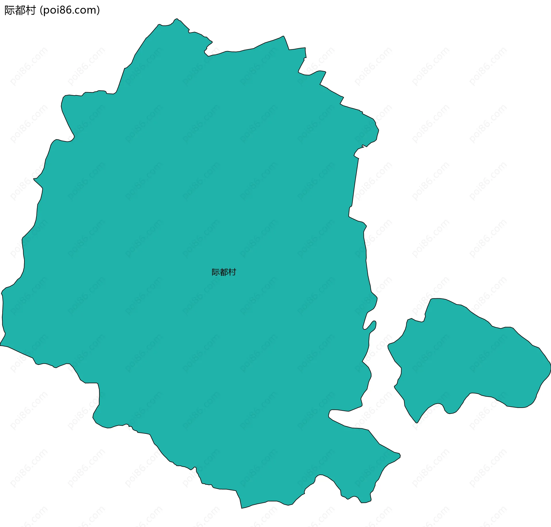 际都村边界地图