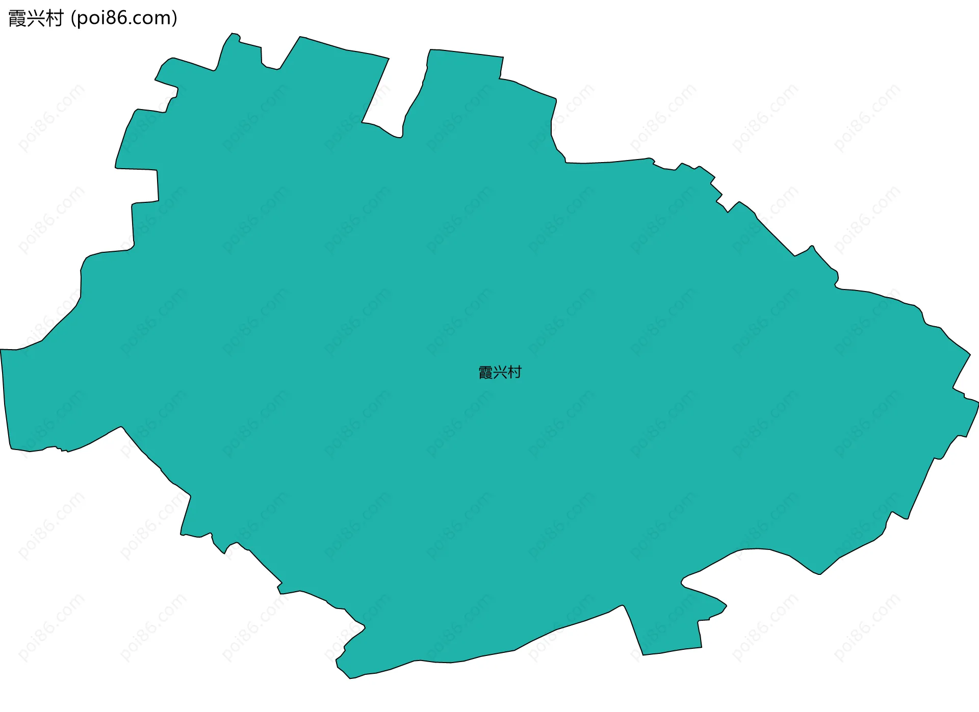 霞兴村边界地图
