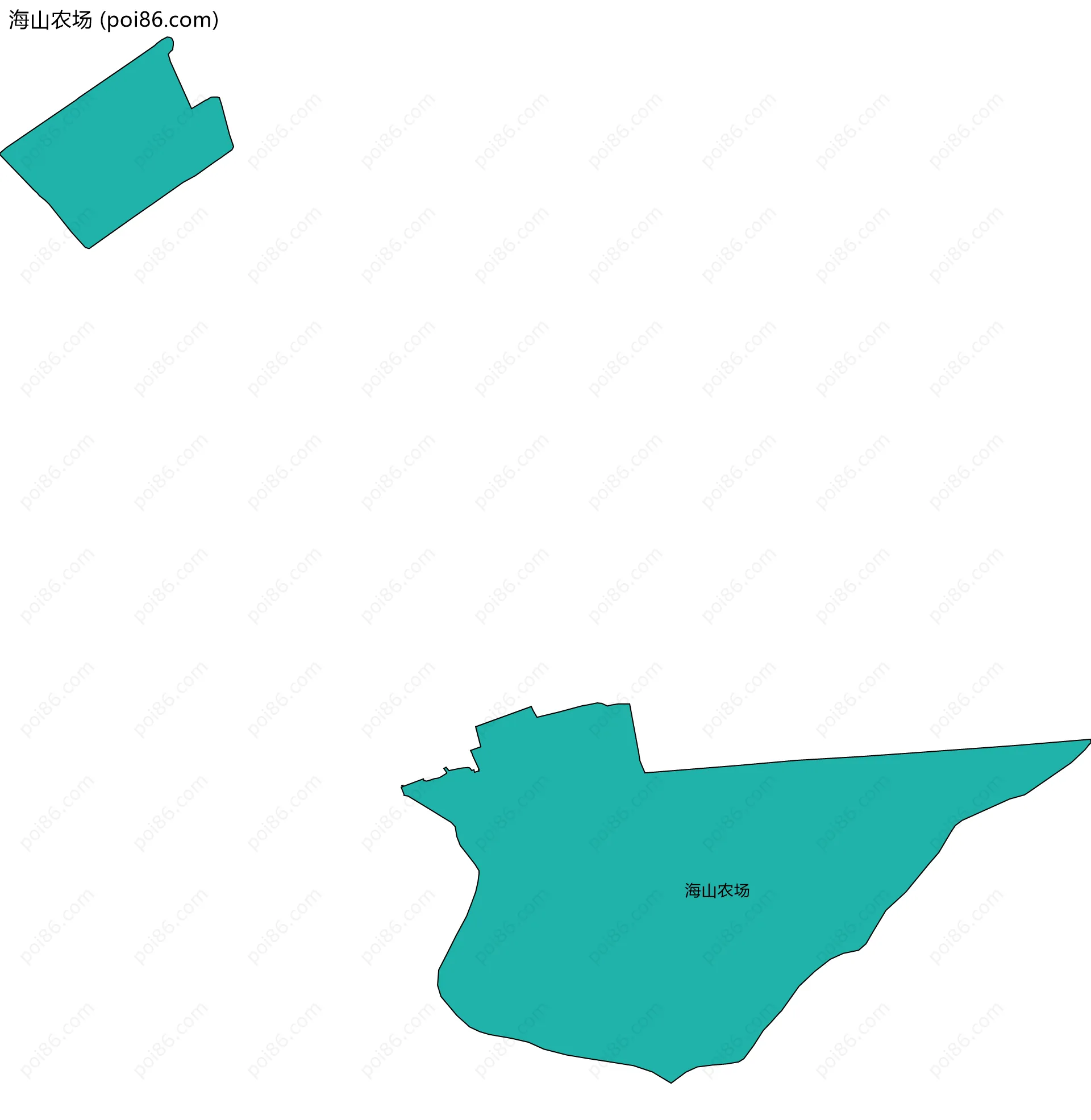 海山农场边界地图