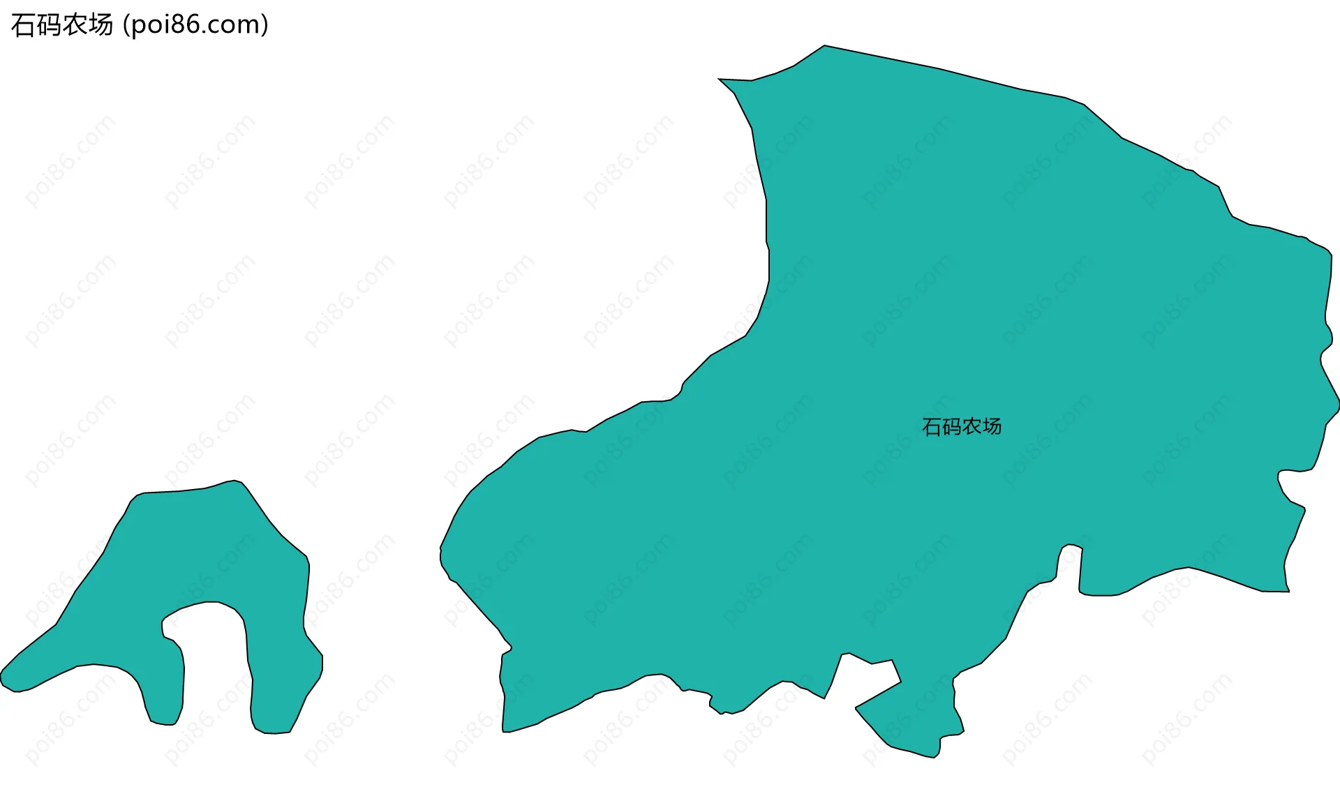 石码农场边界地图