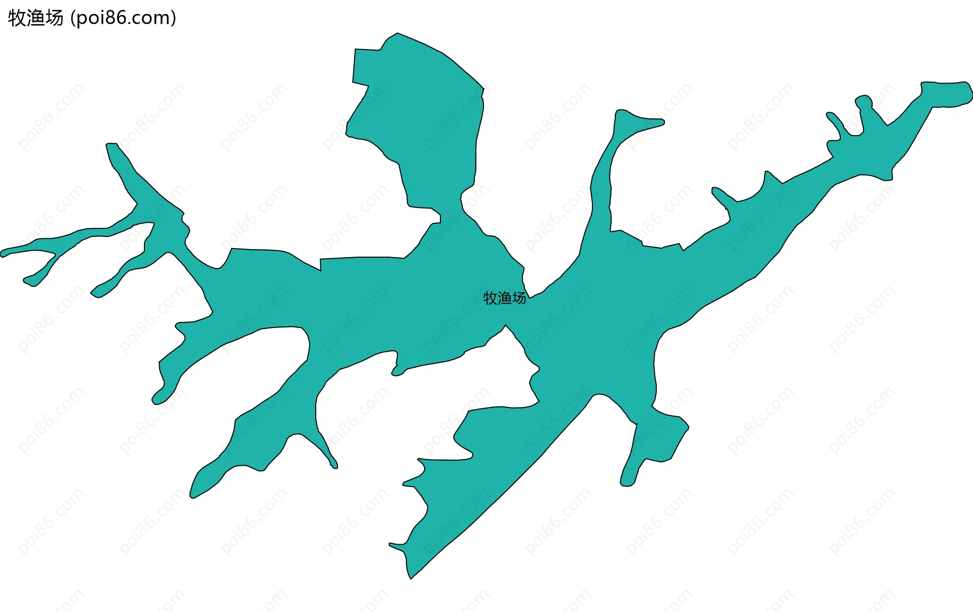 牧渔场边界地图