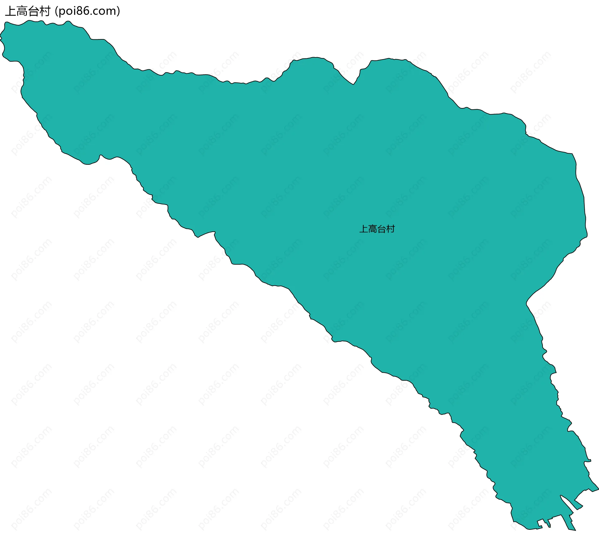 上高台村边界地图