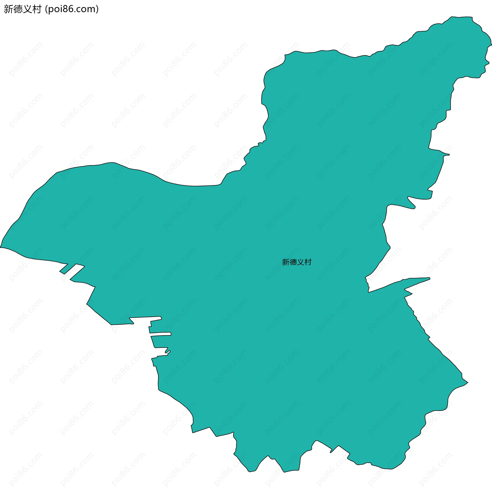 新德义村边界地图