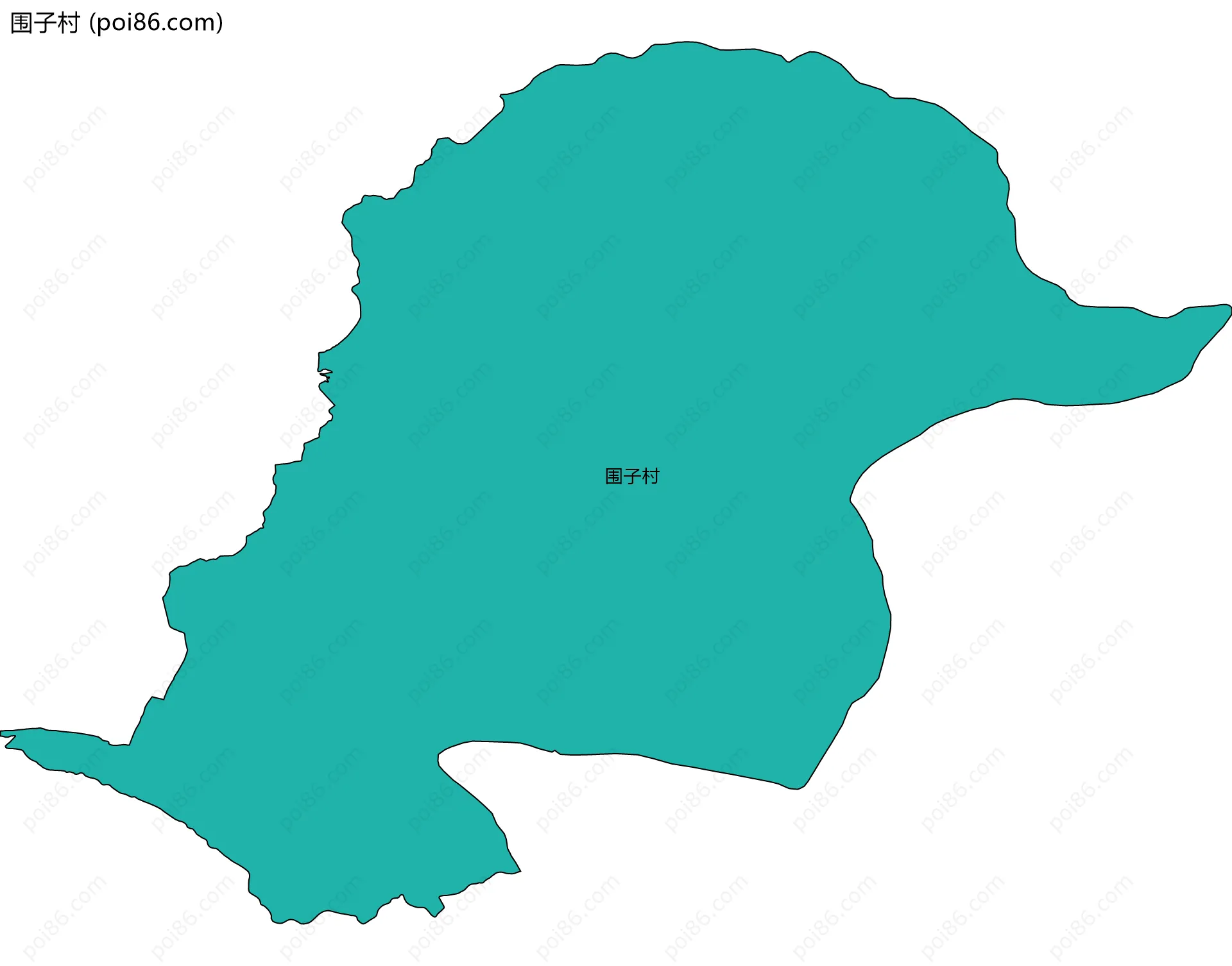 围子村边界地图