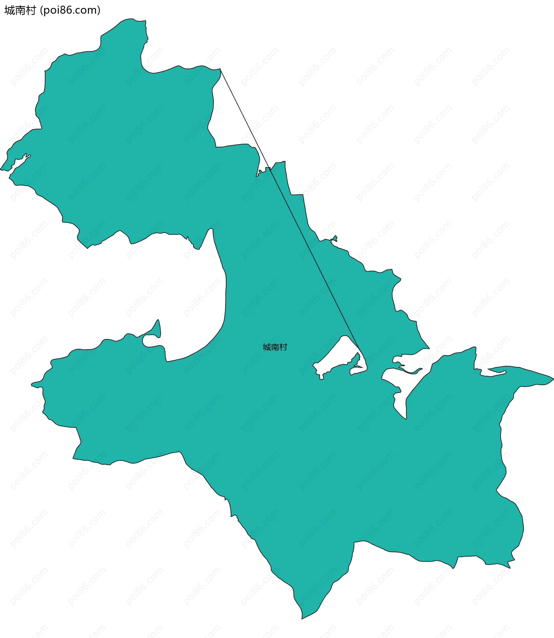 城南村边界地图