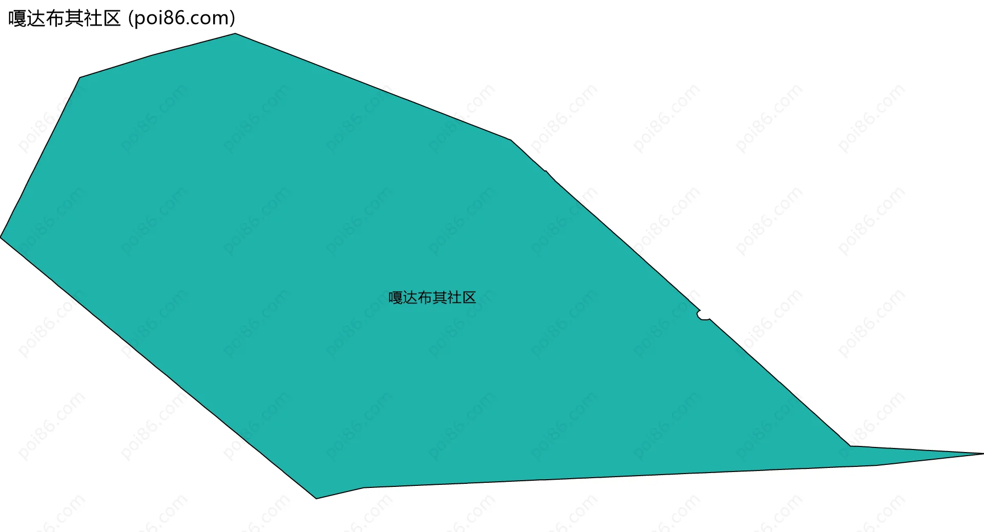嘎达布其社区边界地图
