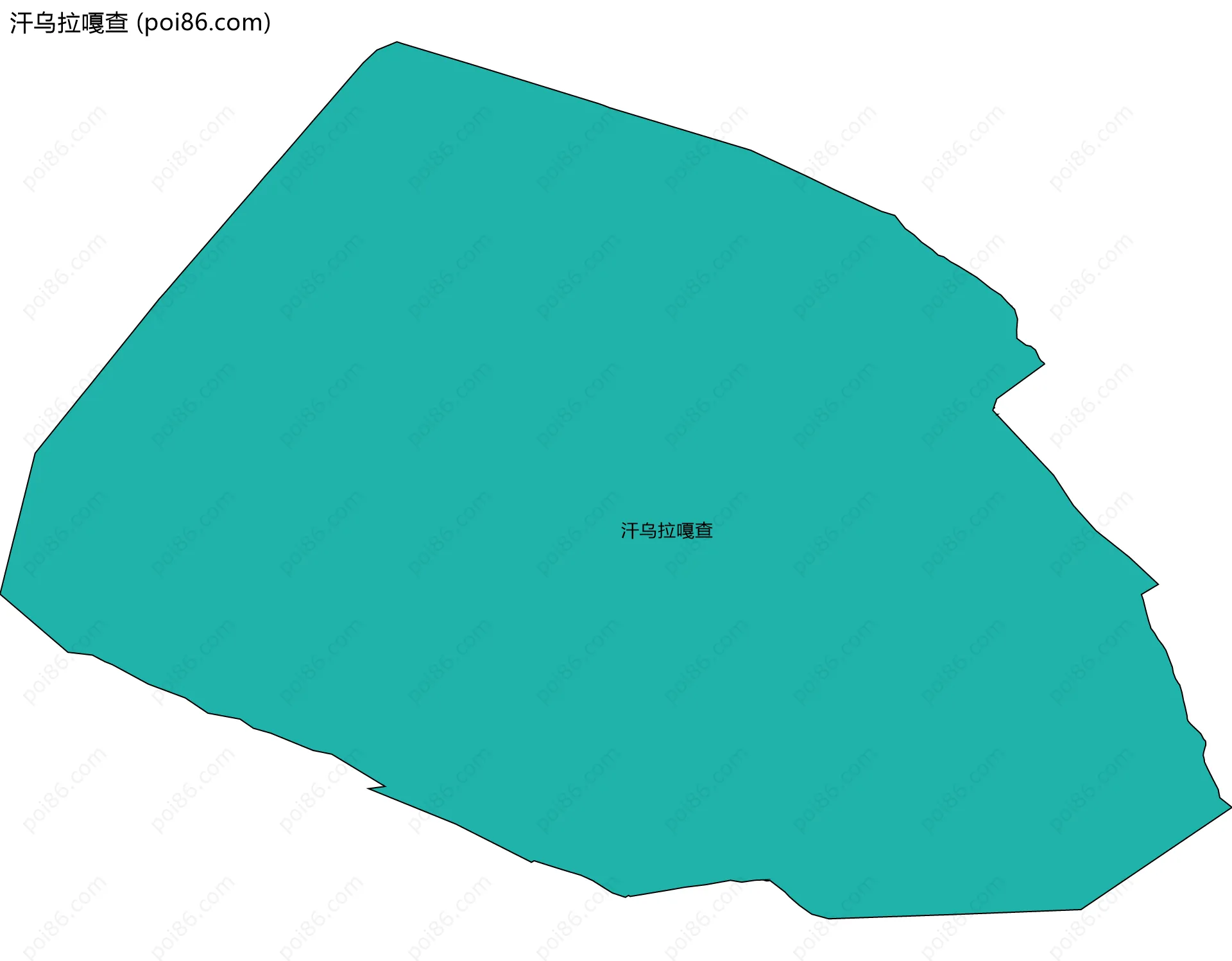 汗乌拉嘎查边界地图