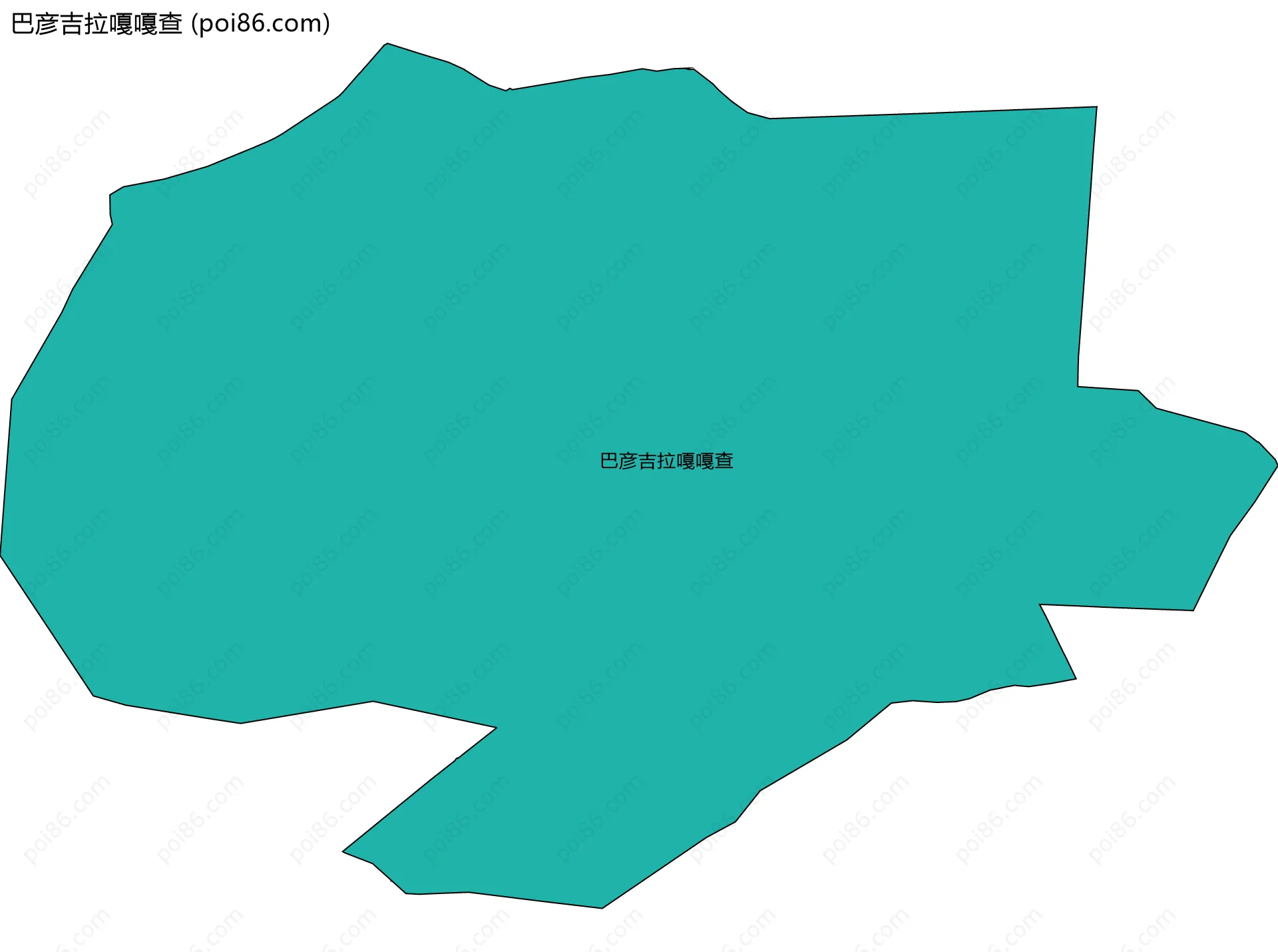 巴彦吉拉嘎嘎查边界地图