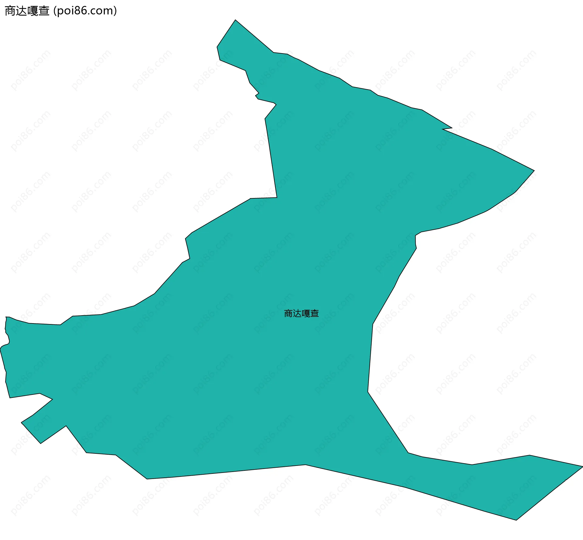 商达嘎查边界地图