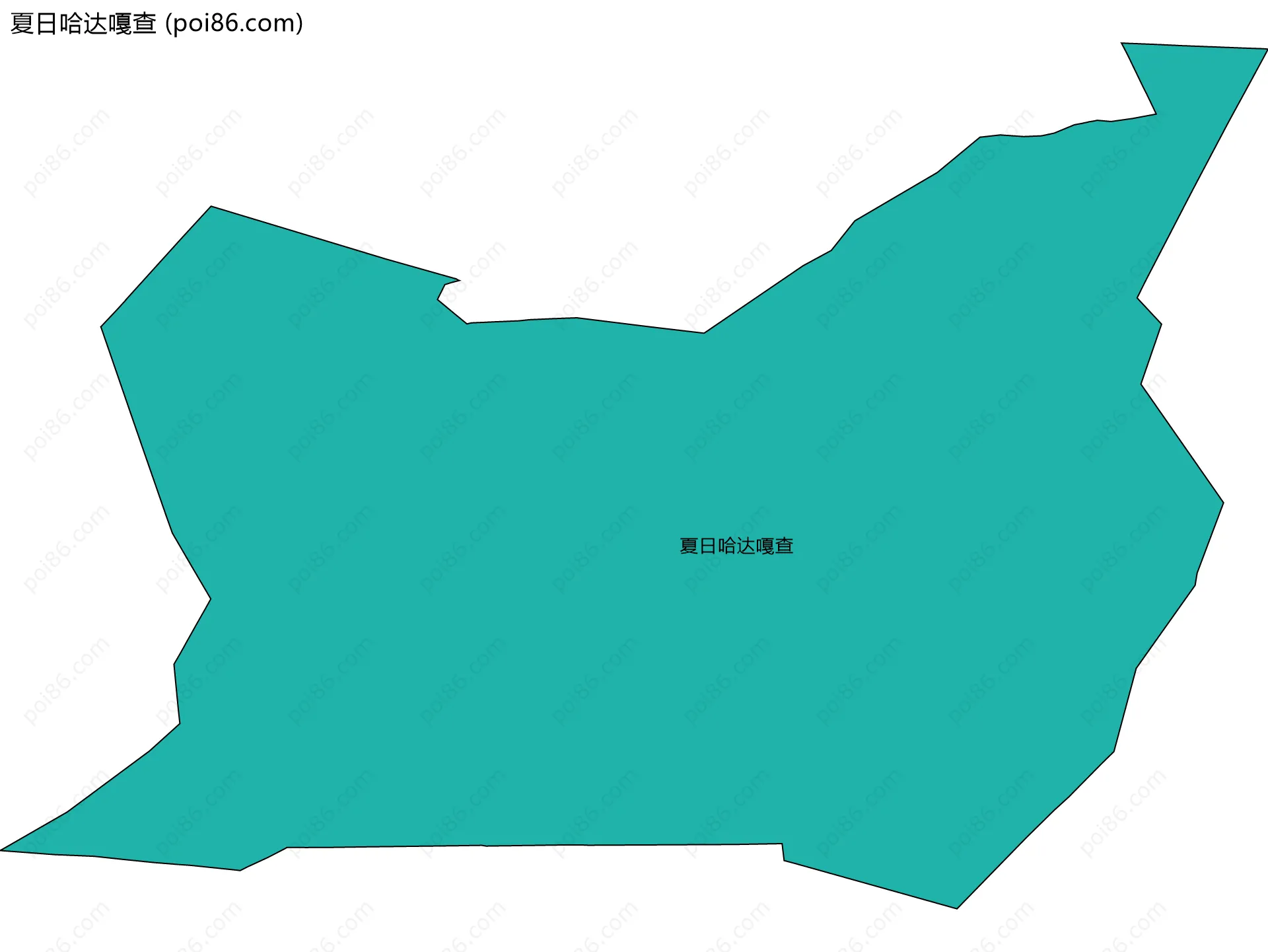 夏日哈达嘎查边界地图