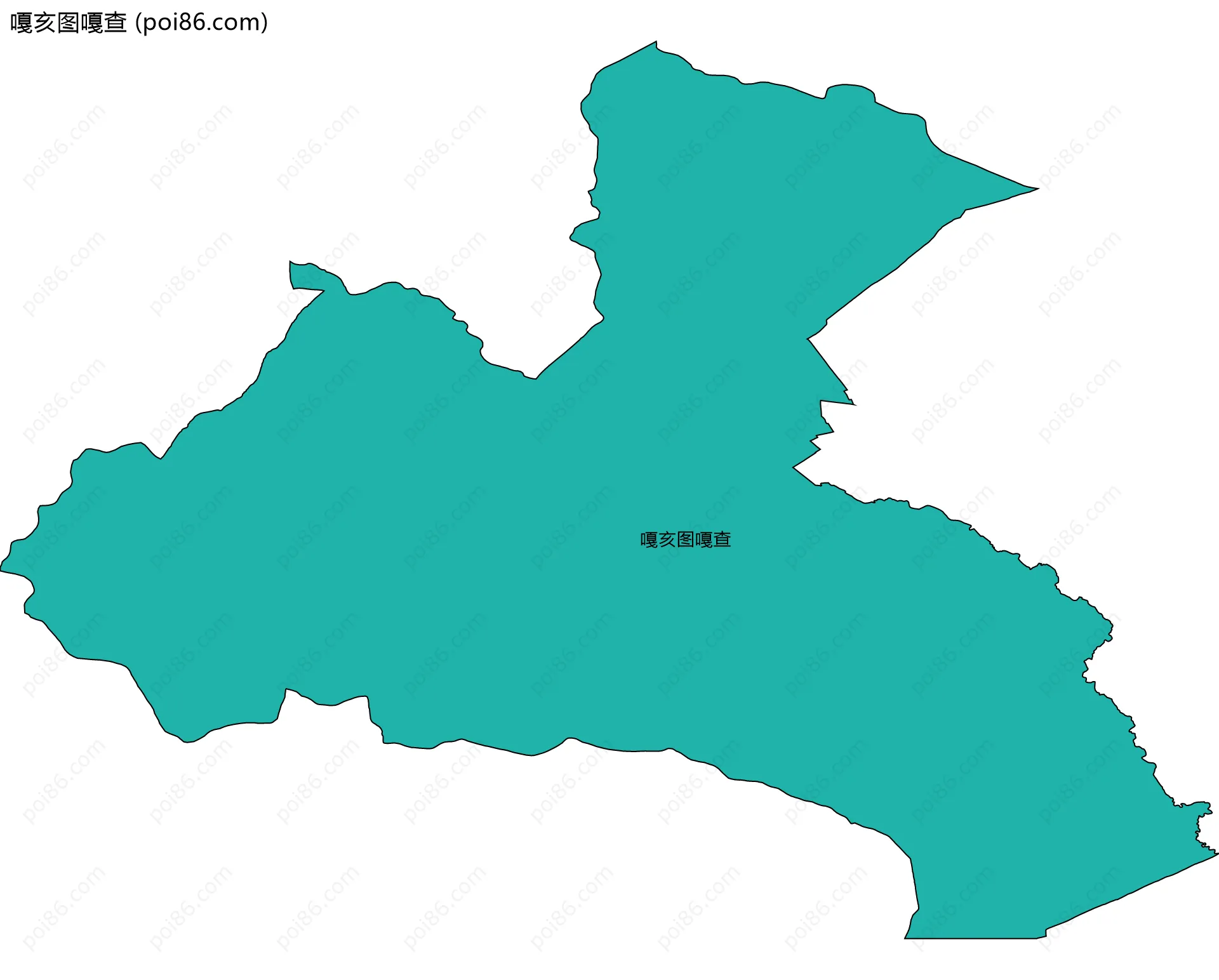 嘎亥图嘎查边界地图