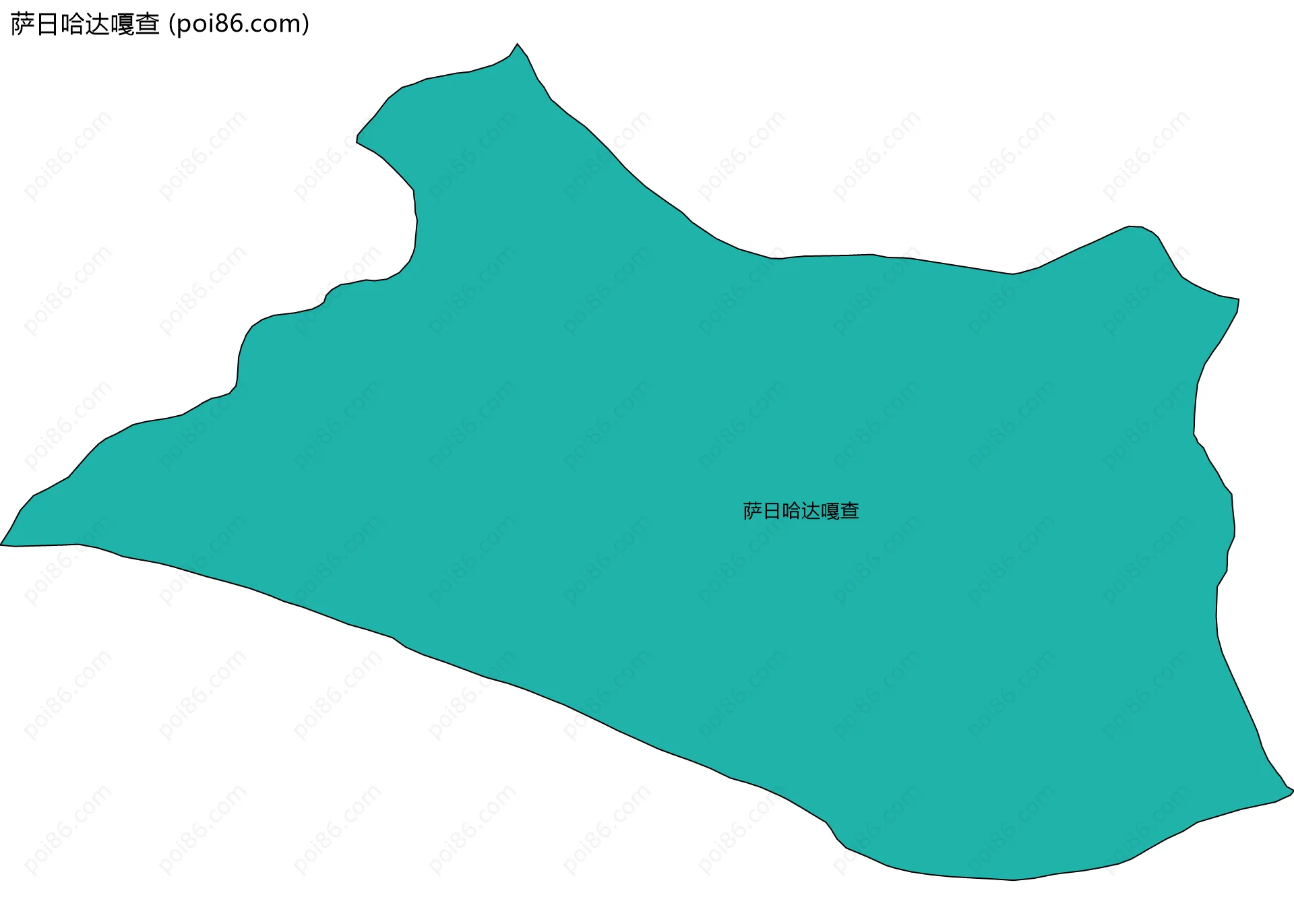 萨日哈达嘎查边界地图