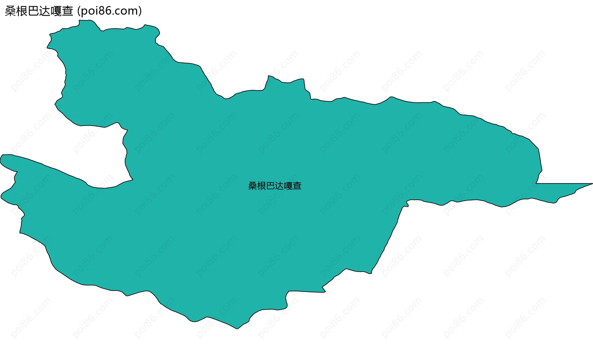 桑根巴达嘎查边界地图