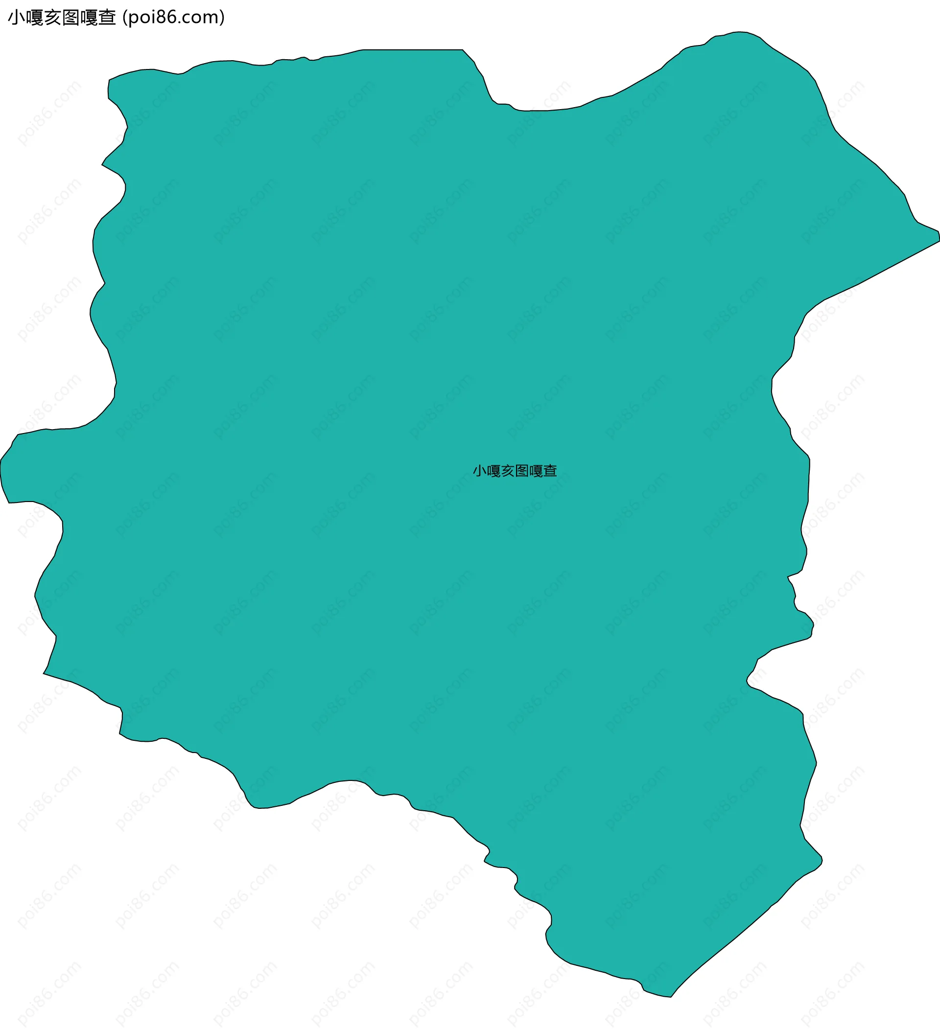 小嘎亥图嘎查边界地图