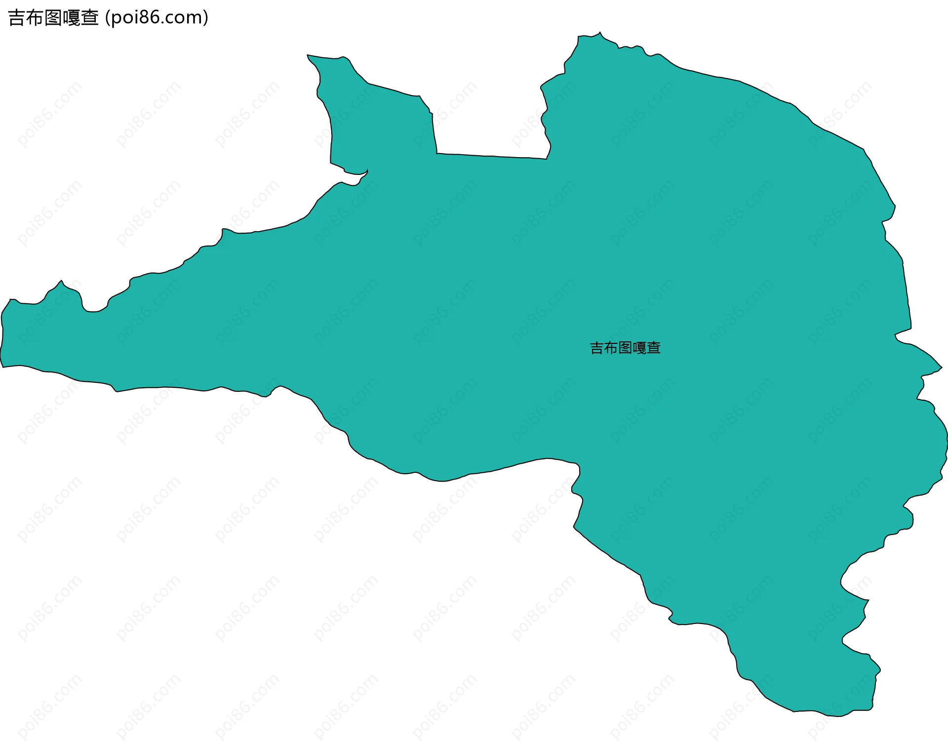 吉布图嘎查边界地图