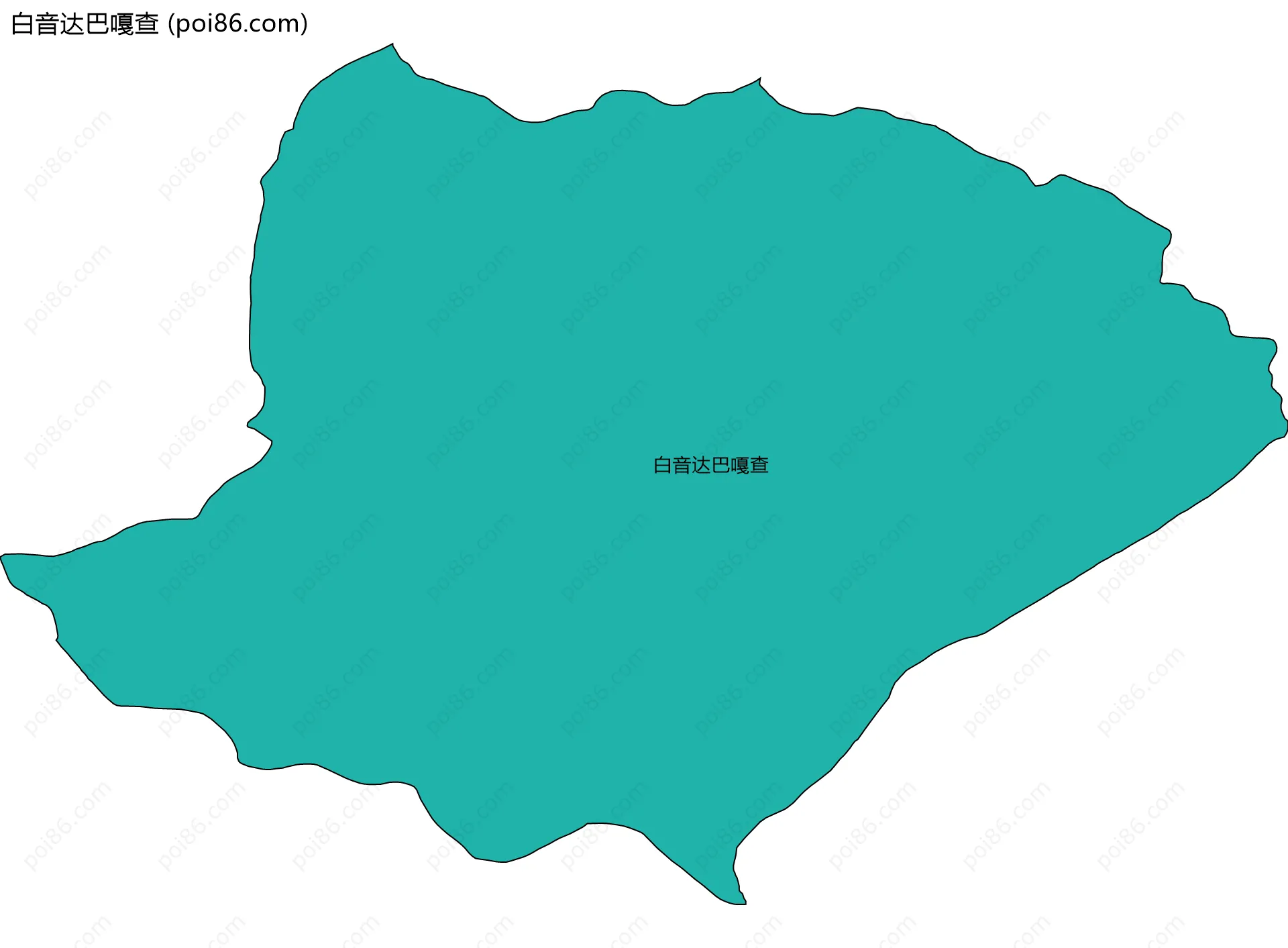 白音达巴嘎查边界地图