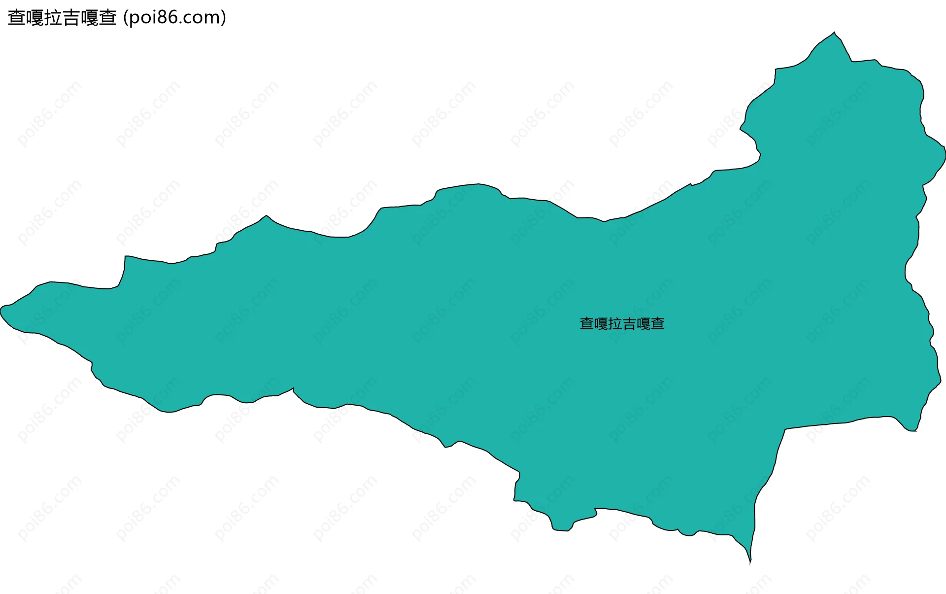 查嘎拉吉嘎查边界地图
