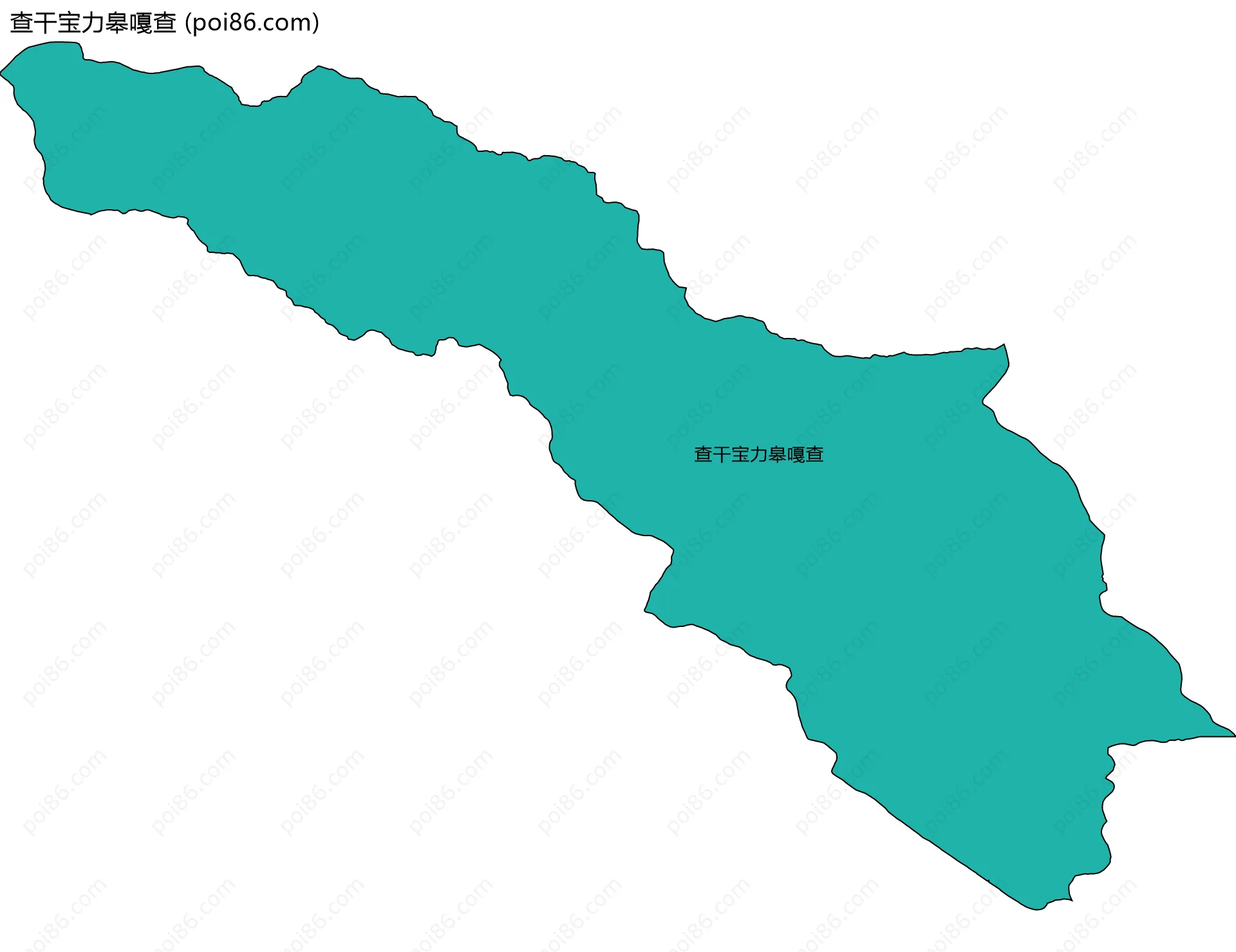 查干宝力皋嘎查边界地图