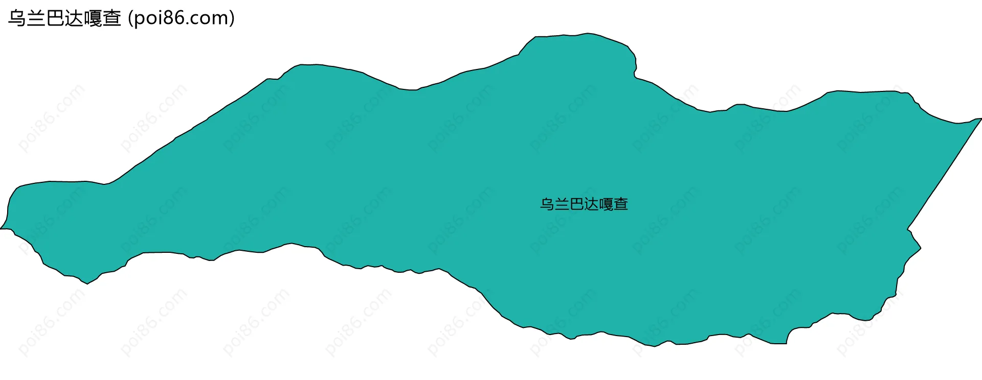 乌兰巴达嘎查边界地图