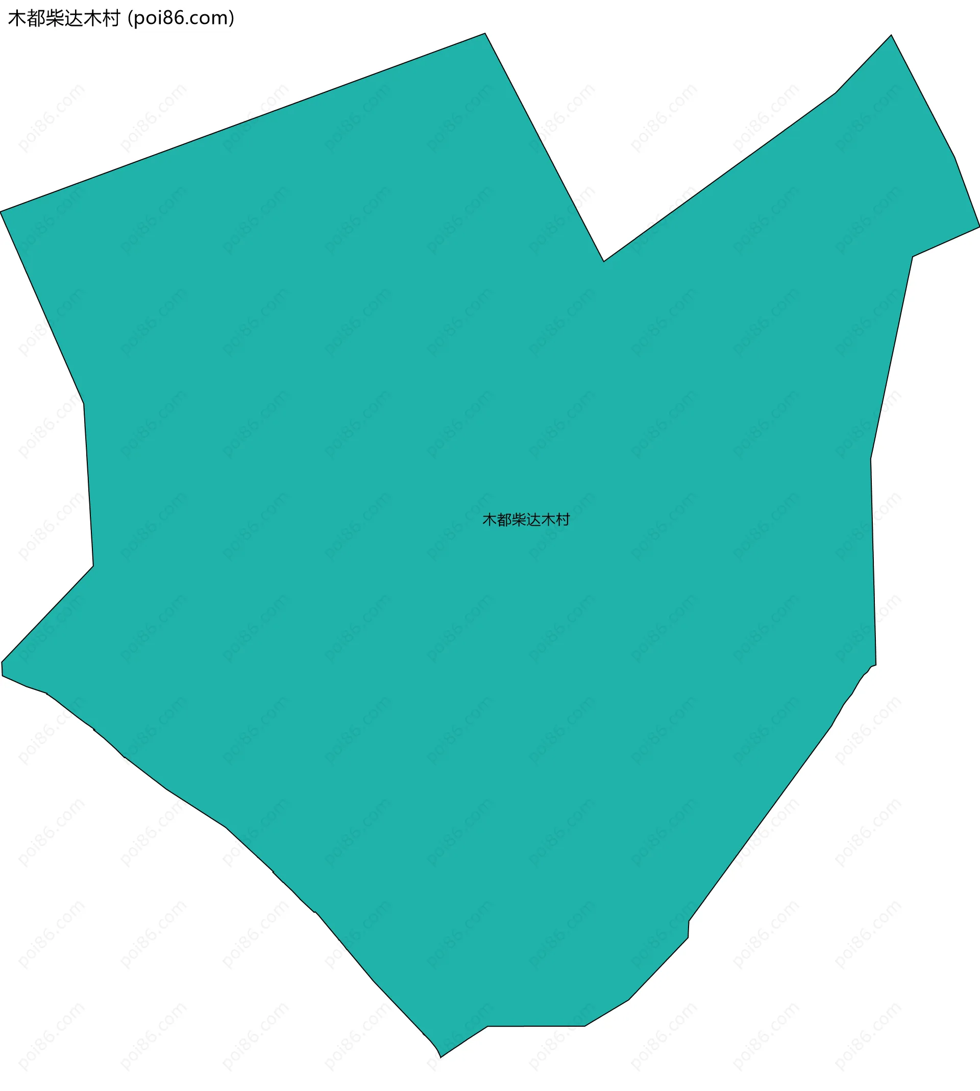 木都柴达木村边界地图